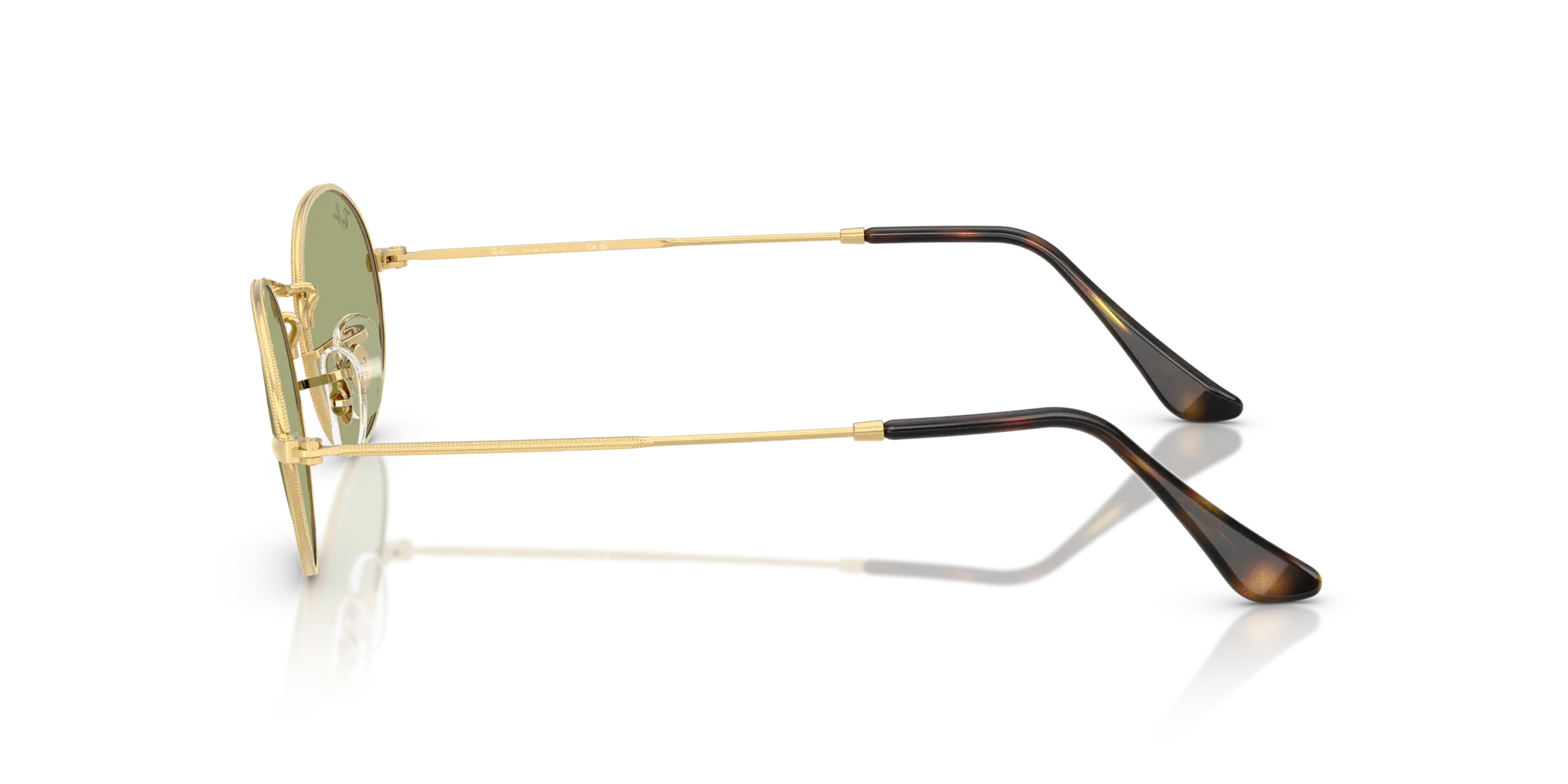 Occhiali da sole Ray-Ban Oval RB3547 001/4E - Oro arista - Pistilleria