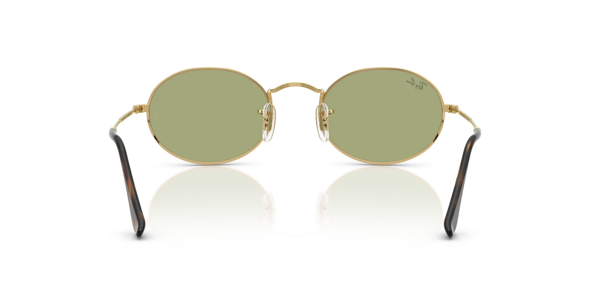 Occhiali da sole Ray-Ban Oval RB3547 001/4E - Oro arista - Pistilleria