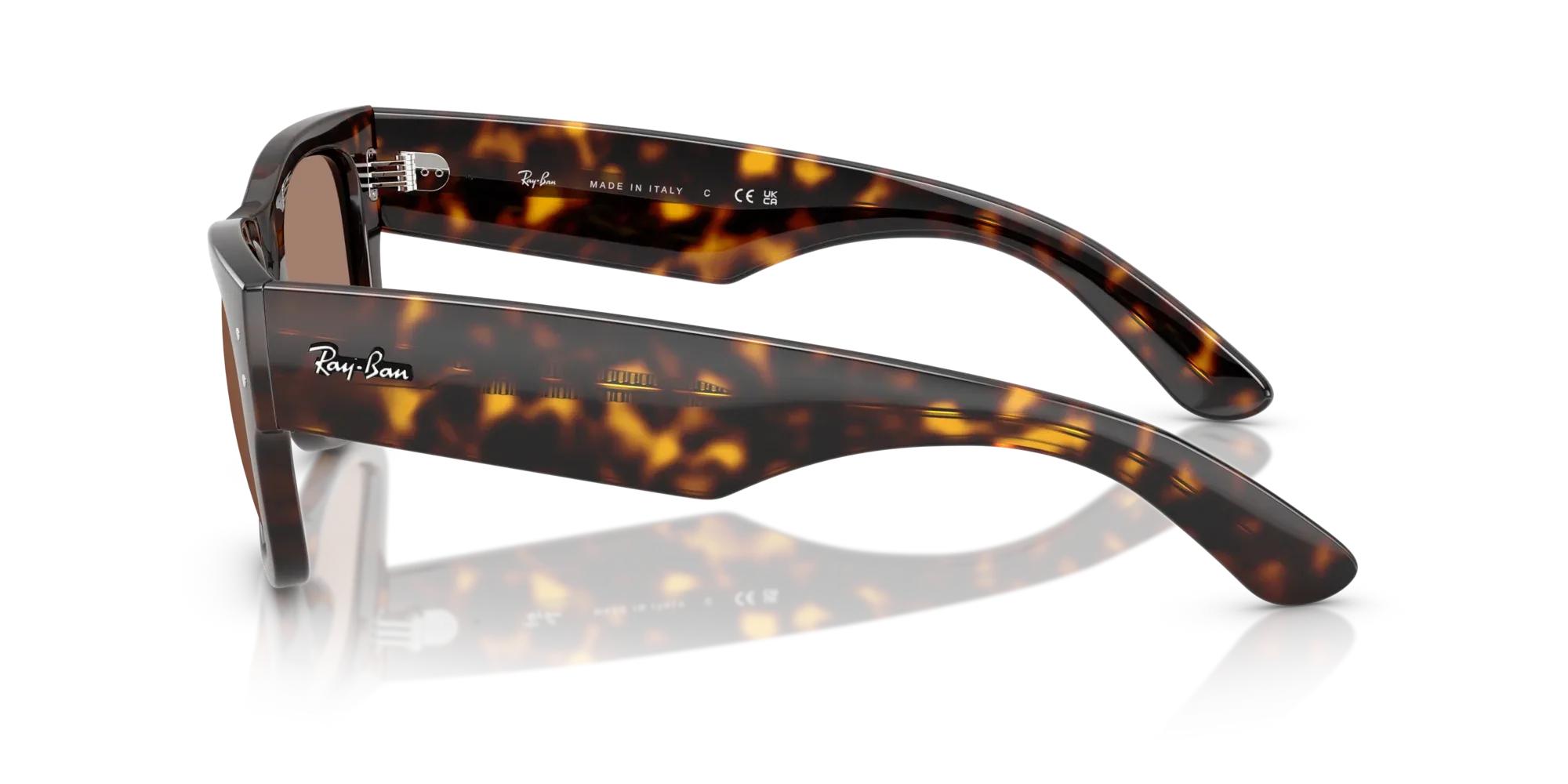 Occhiali da sole Ray-Ban RB0840S Mega wayfarer 902/1A Havana - Pistilleria