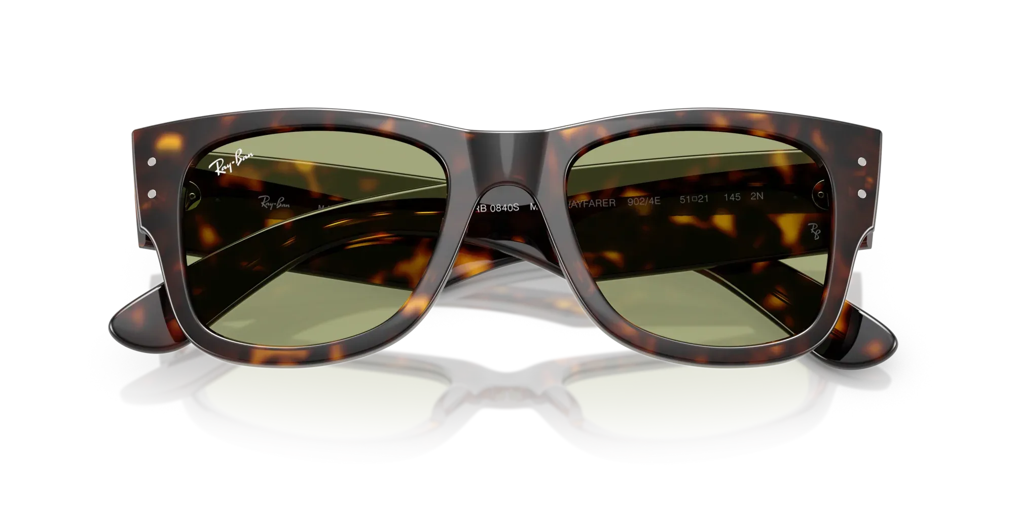 Occhiali da sole Ray-Ban RB0840S Mega wayfarer 902/4E Havana - Pistilleria