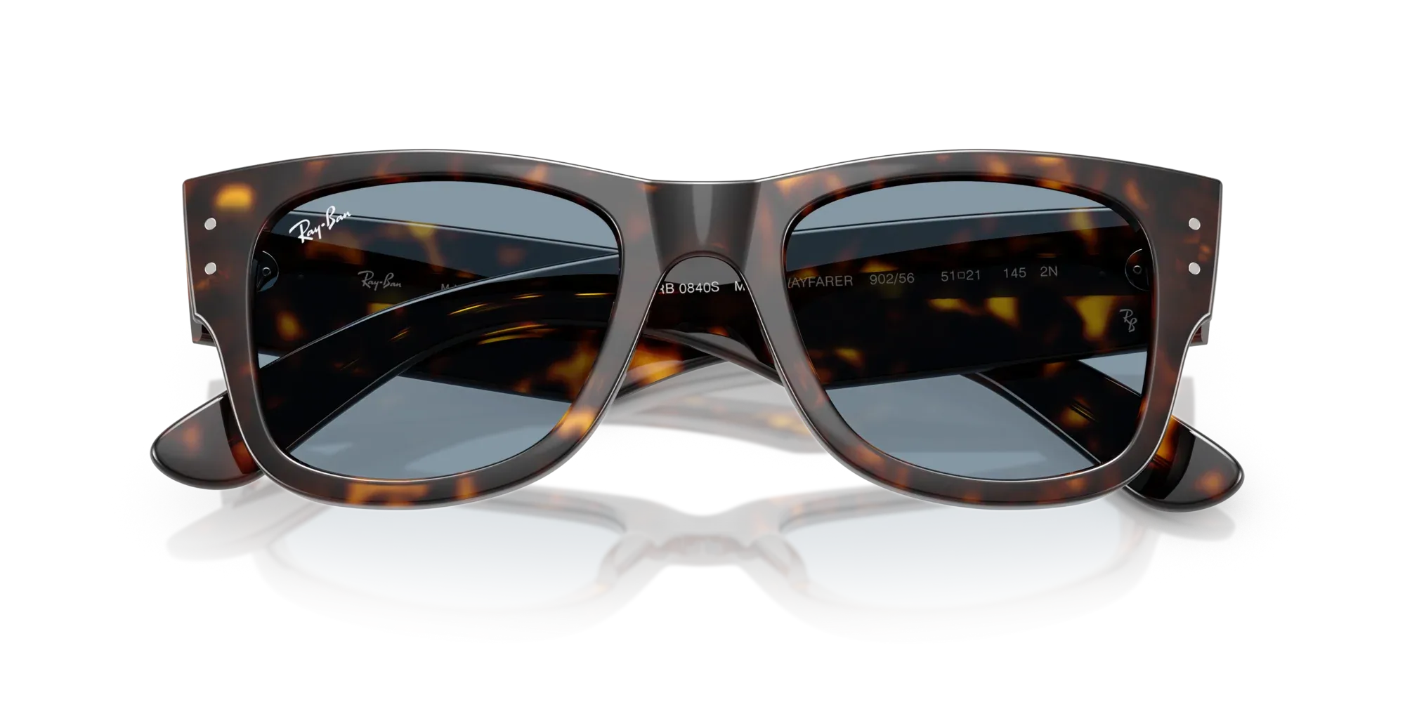 Occhiali da sole Ray-Ban RB0840S Mega wayfarer 902/56 Havana - Pistilleria