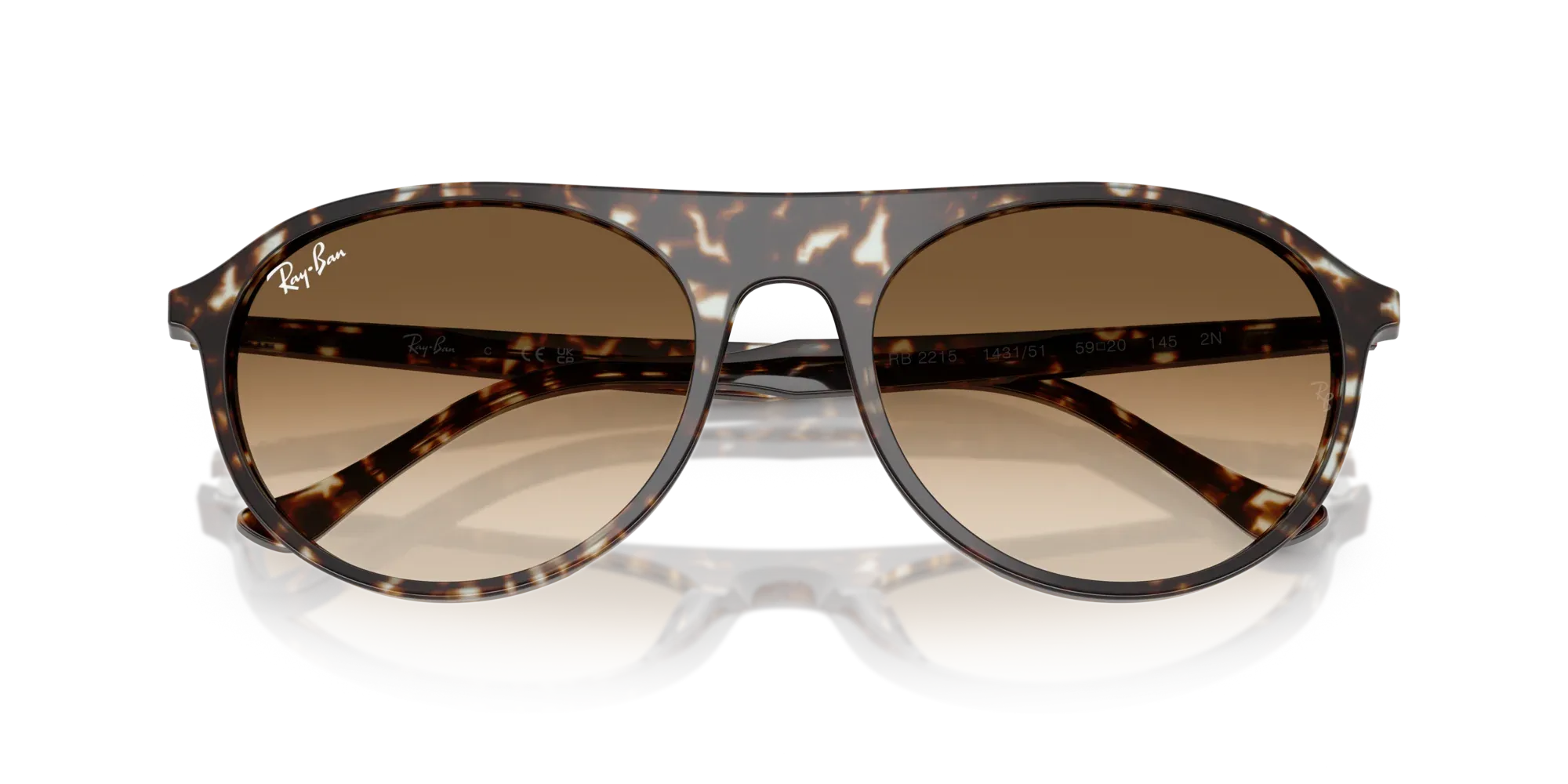 Occhiali da sole Ray-Ban RB2215 143151 Giallo havana tartarugato - Pistilleria