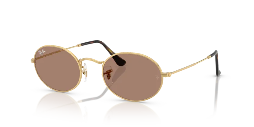 Occhiali da sole Ray-Ban RB3547 Oval 001/1A Oro arista - Pistilleria