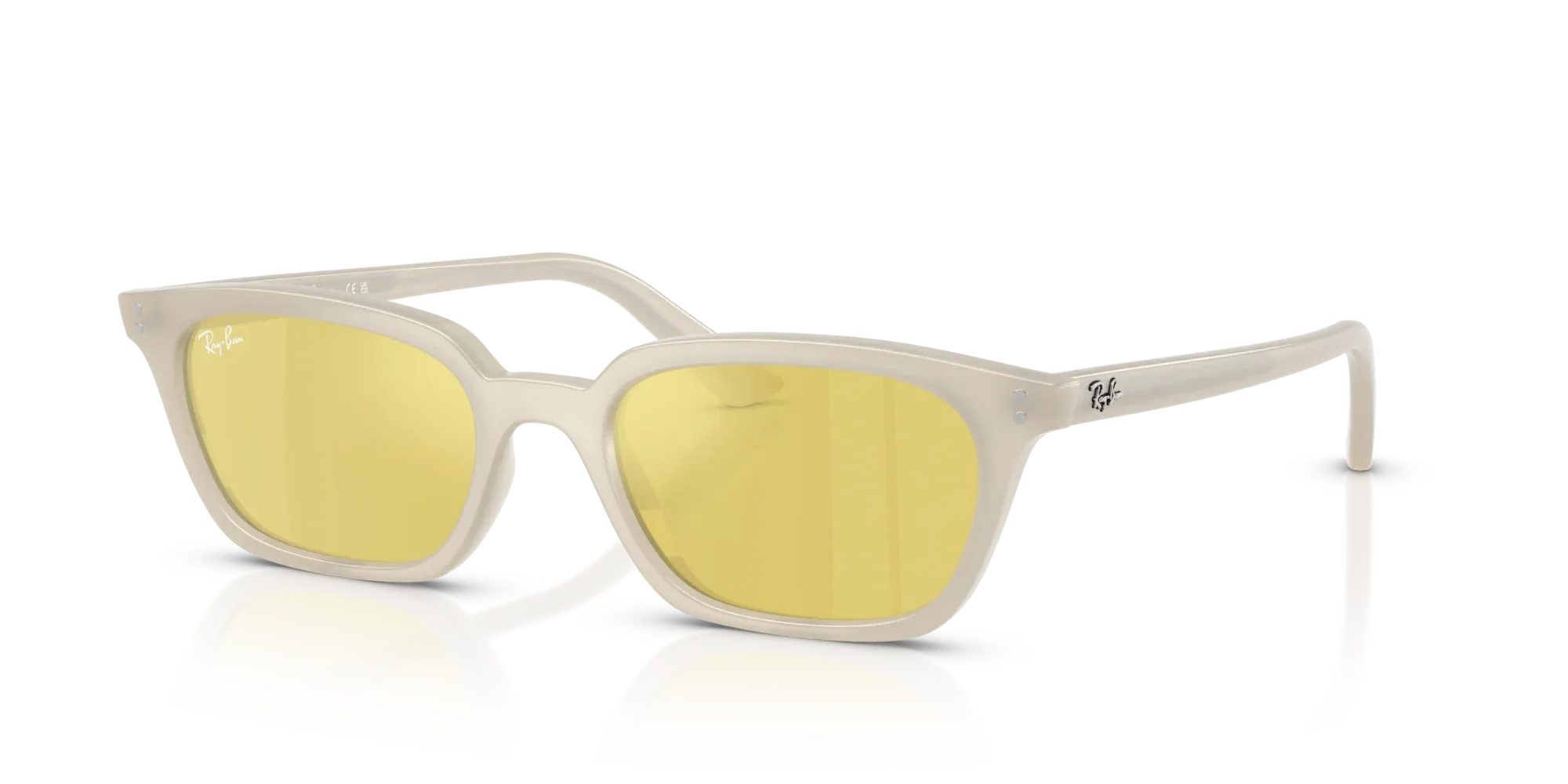 Occhiali da sole Ray-Ban RB4456 Zaya 68086D Bianco cloudy warm - Pistilleria