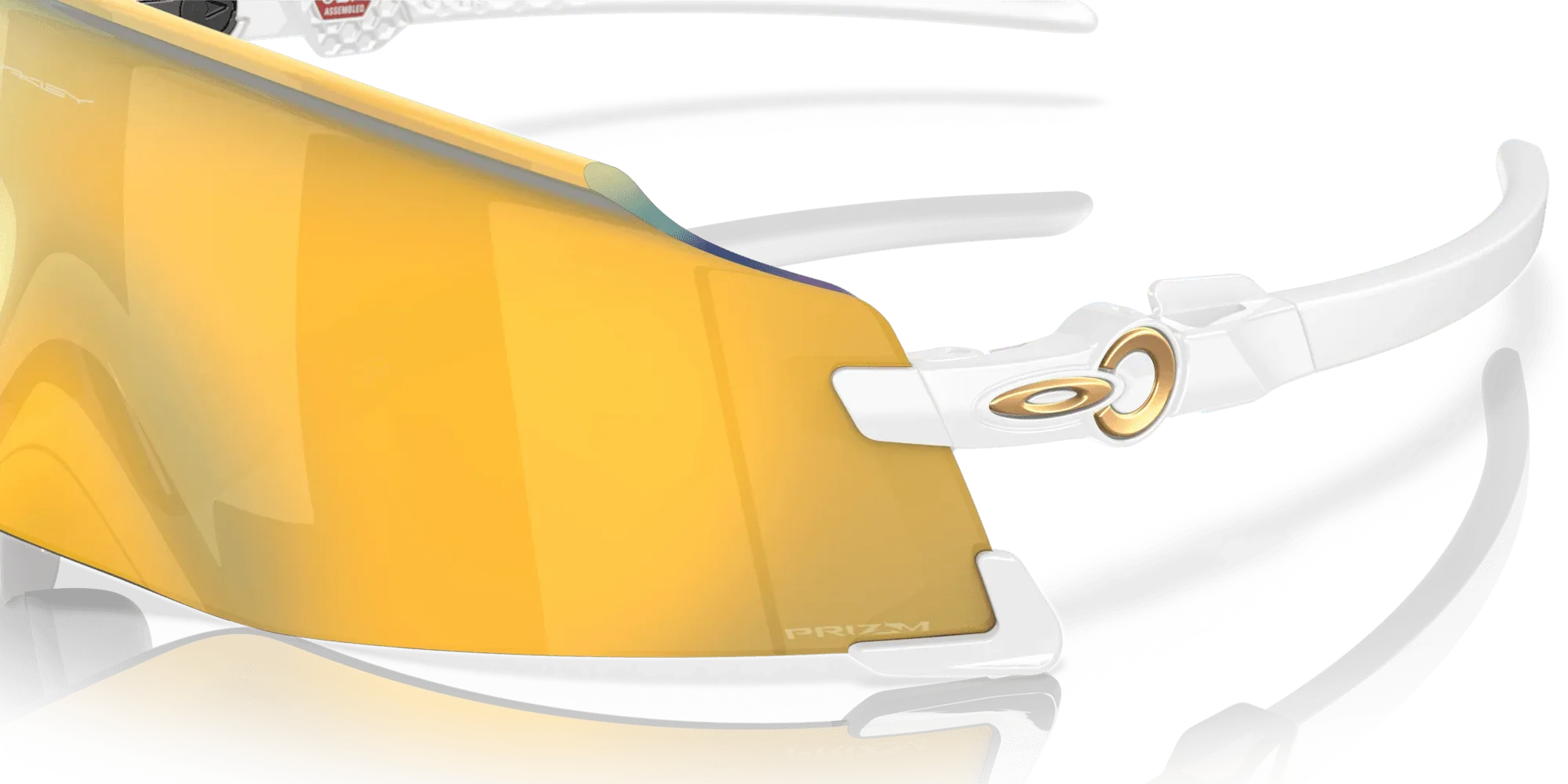 Occhiali da sole sportivi Oakley Kato Cavendish white Prizm Gold 24K - Pistilleria