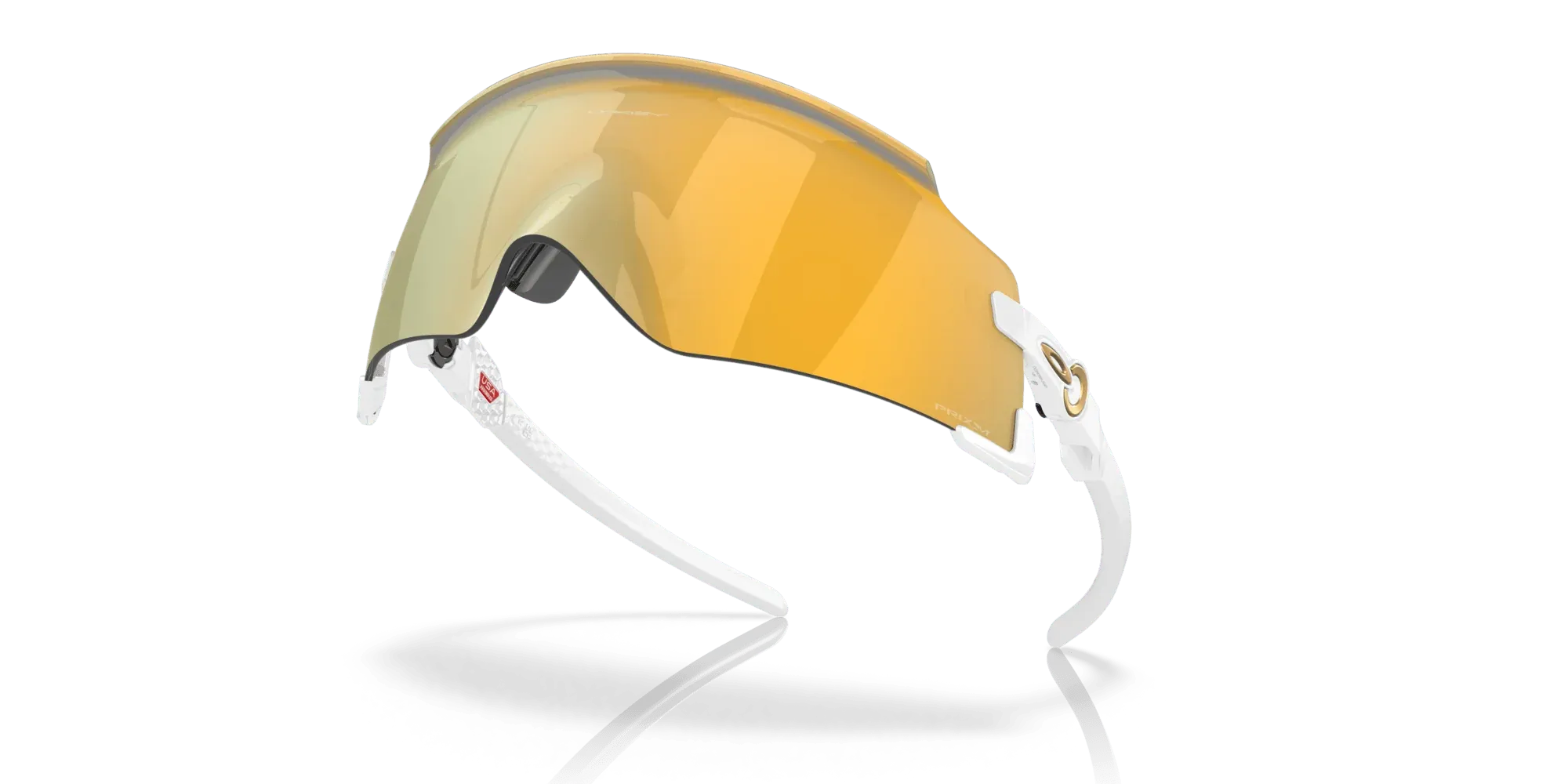 Occhiali da sole sportivi Oakley Kato Cavendish white Prizm Gold 24K - Pistilleria