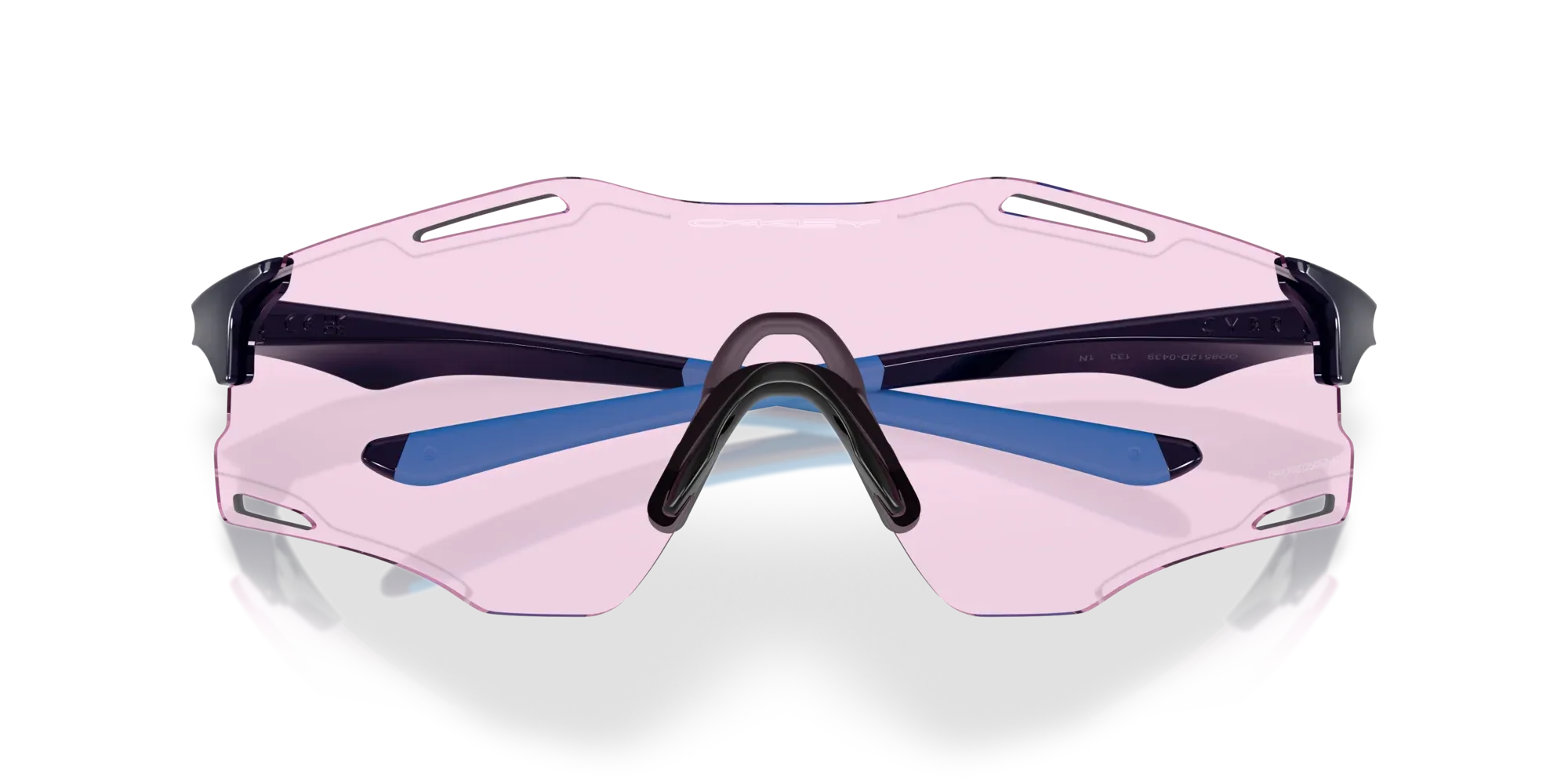 Occhiali da sole sportivi Oakley OO9512D Cybr zero 951204 Blu navy lucido - Pistilleria