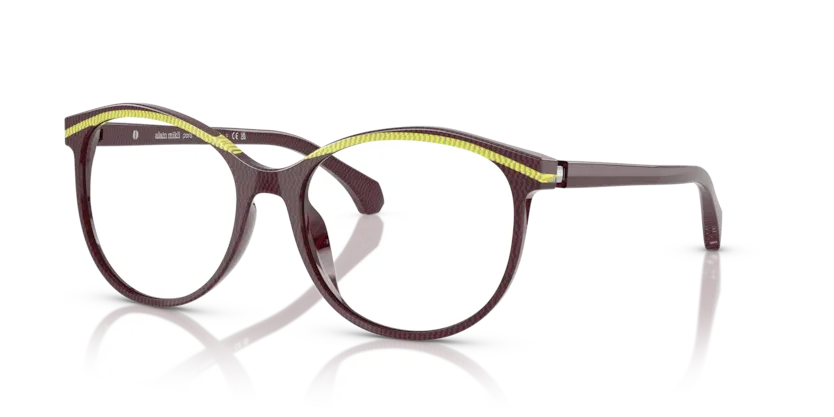 Occhiali da vista Alain Mikli A03501M 002 Bordeaux a pois/lime a pois - Pistilleria