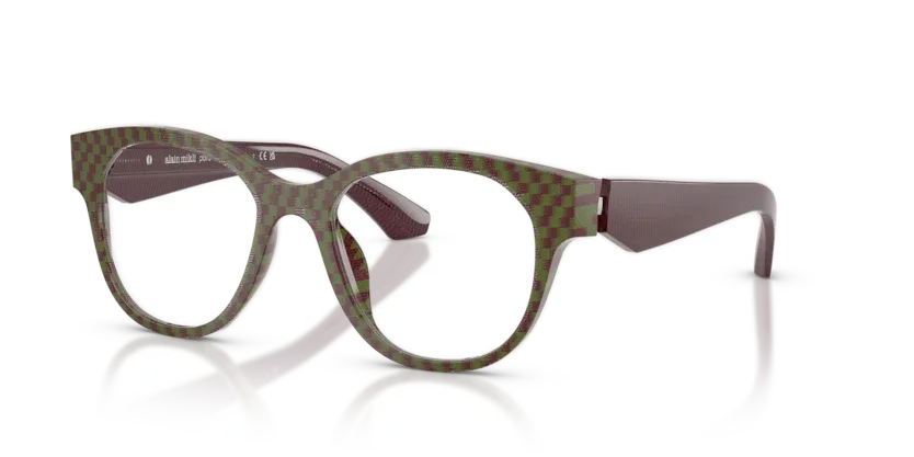 Occhiali da vista Alain Mikli A03526 006 Verde damier bordeaux - Pistilleria