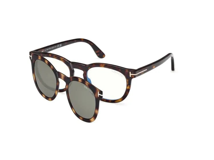 Occhiali da vista con clip-on da Tom Ford FT5993 B-Eco – Pistilleria