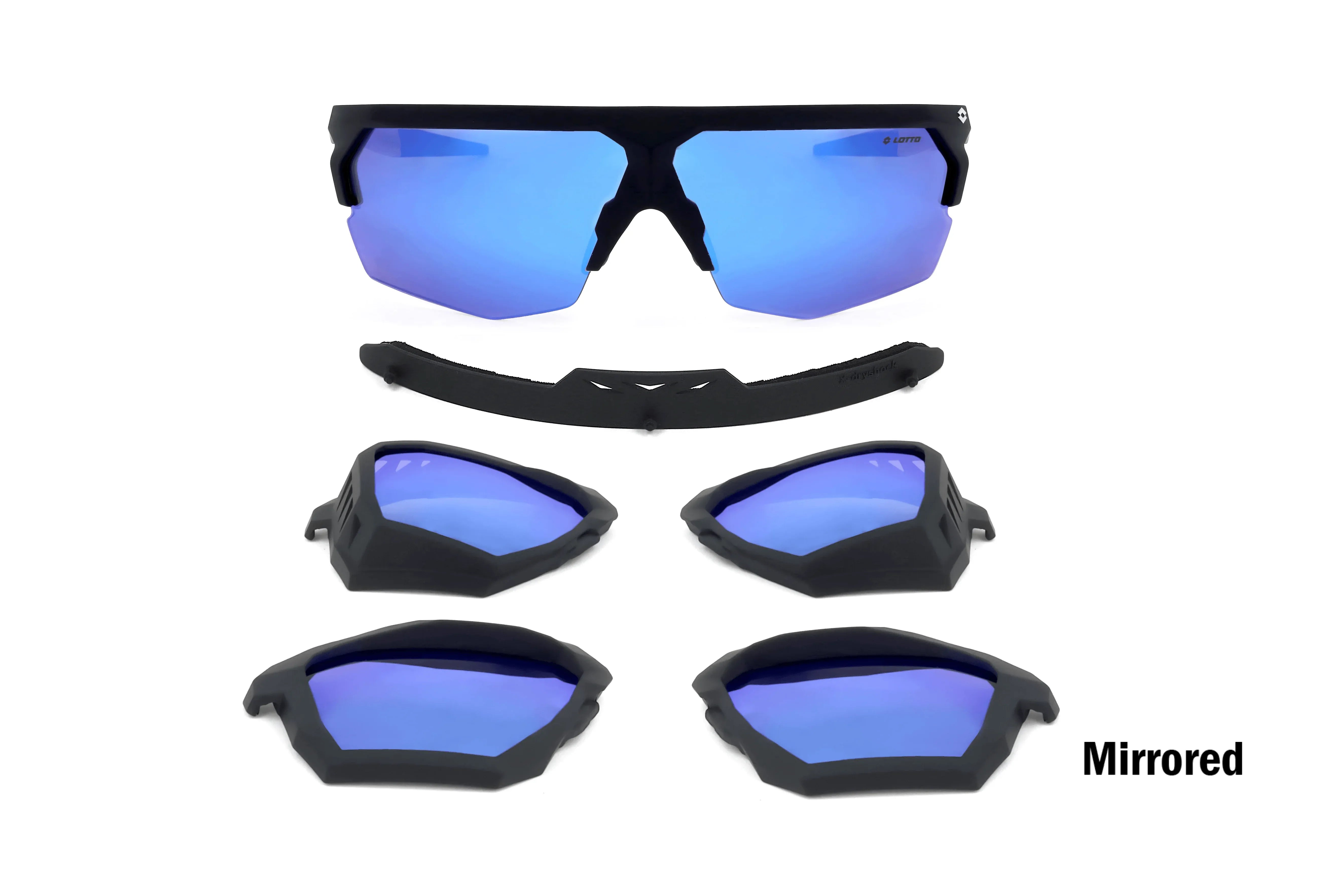 Occhiali sportivi Lotto X-Play C Padel XP003 BLK MBL Cat 3 - Pistilleria