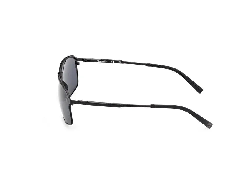 Occhiali da sole da uomo Timberland TB00040 02D Nero Opaco Polarizzati
