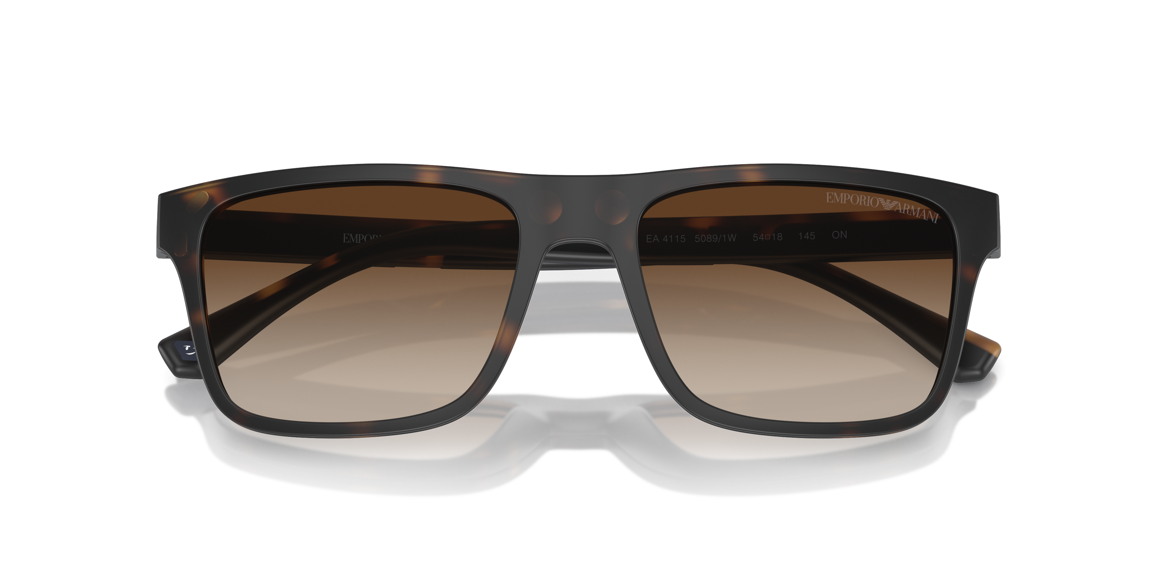 Occhiali da vista con clip-on Emporio Armani EA4115 50891W Havana opaco