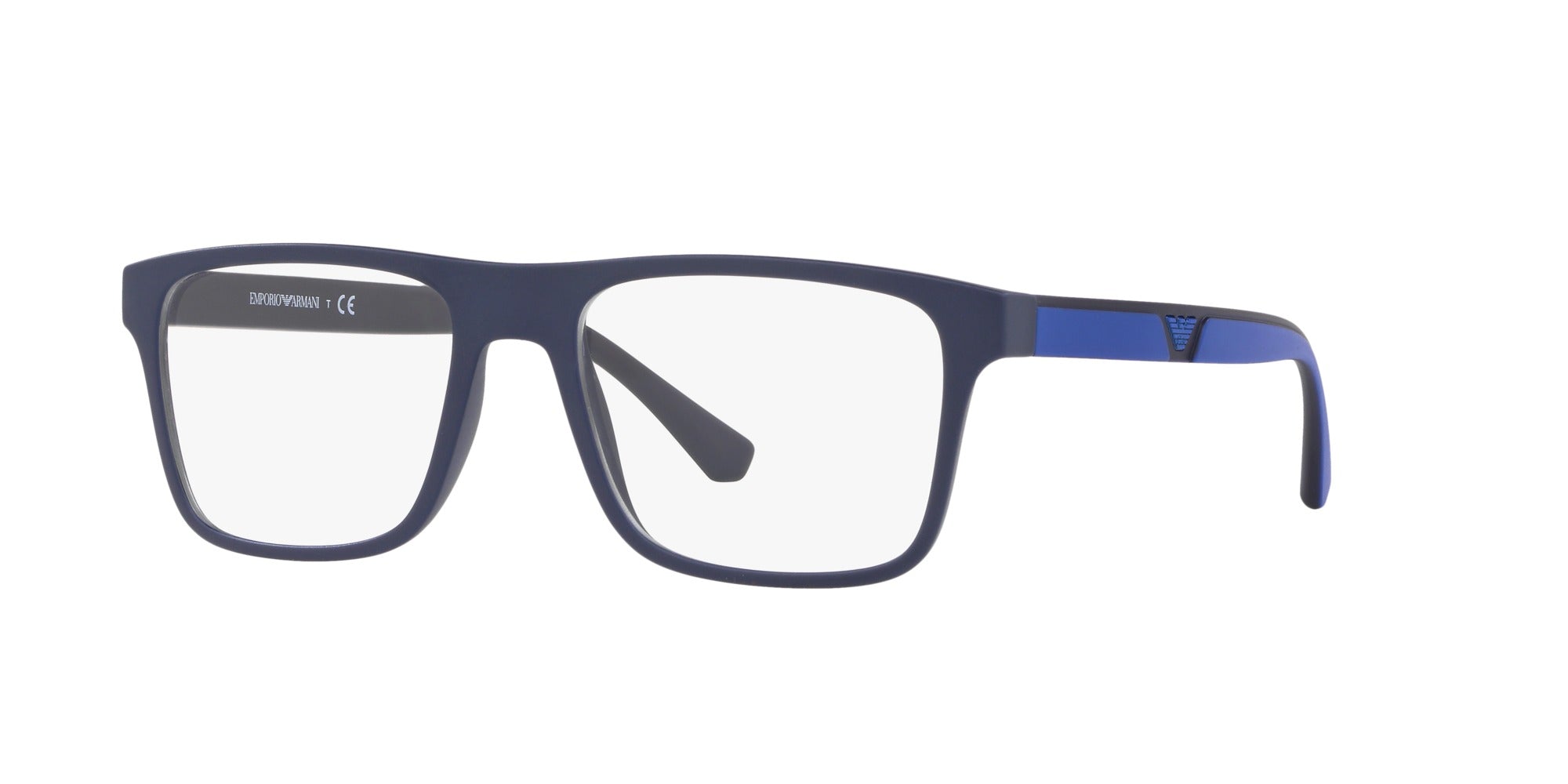 Occhiali da vista con clip-on Emporio Armani EA4115 57591W Blu scuro opaco
