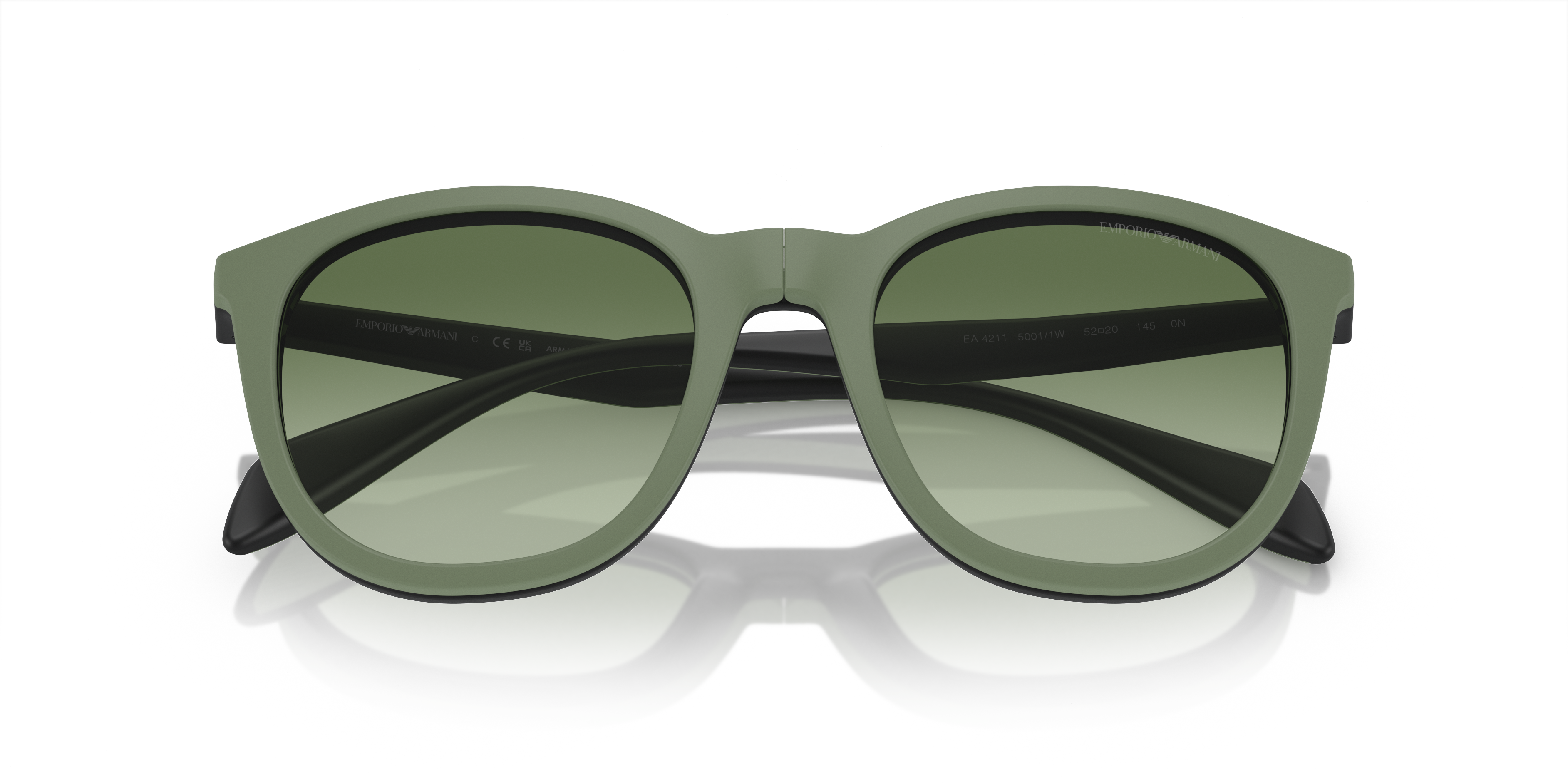 Occhiali da vista con clip-on Emporio Armani EA4211 50011W Nero opaco