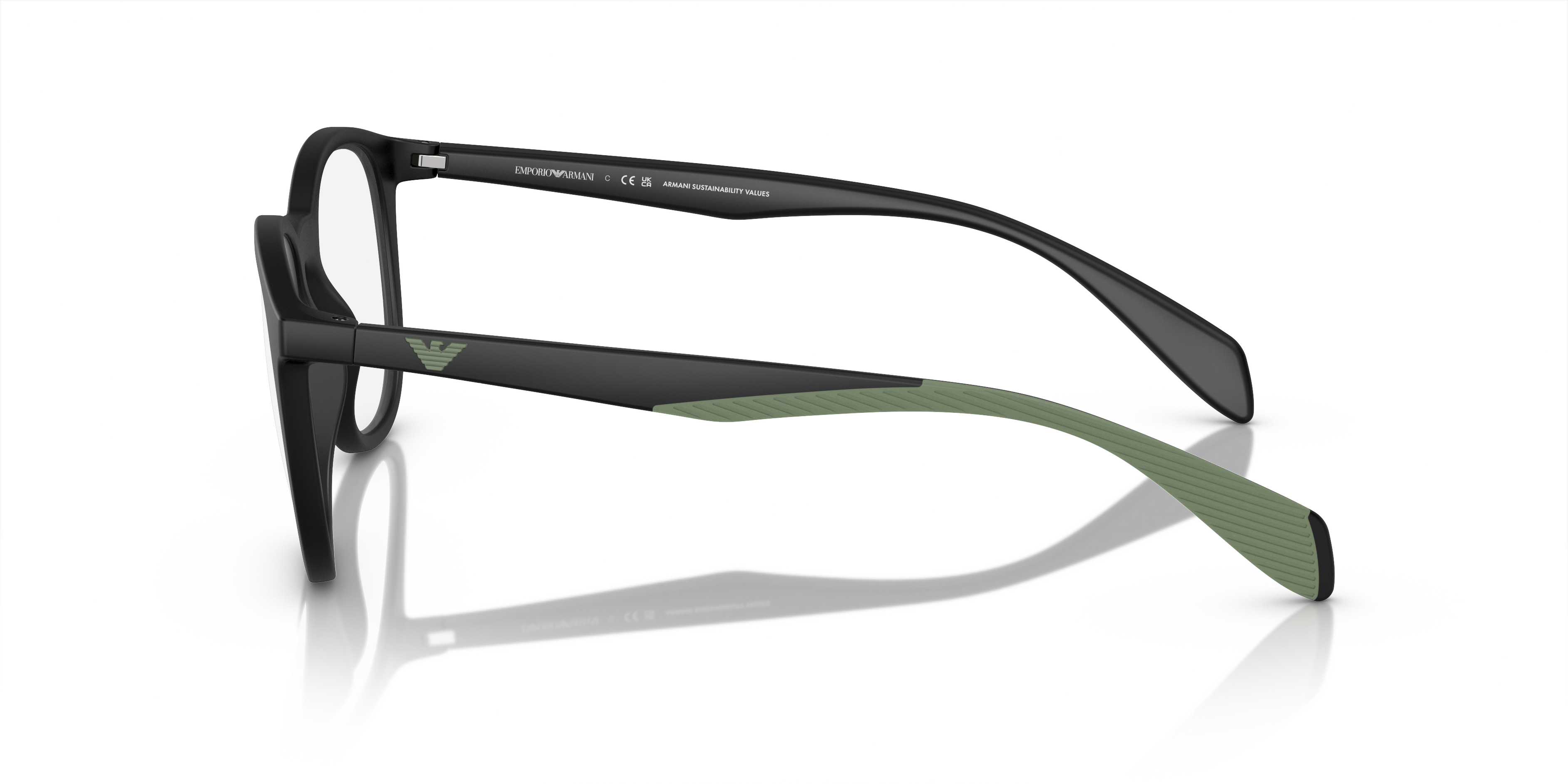 Occhiali da vista con clip-on Emporio Armani EA4211 50011W Nero opaco