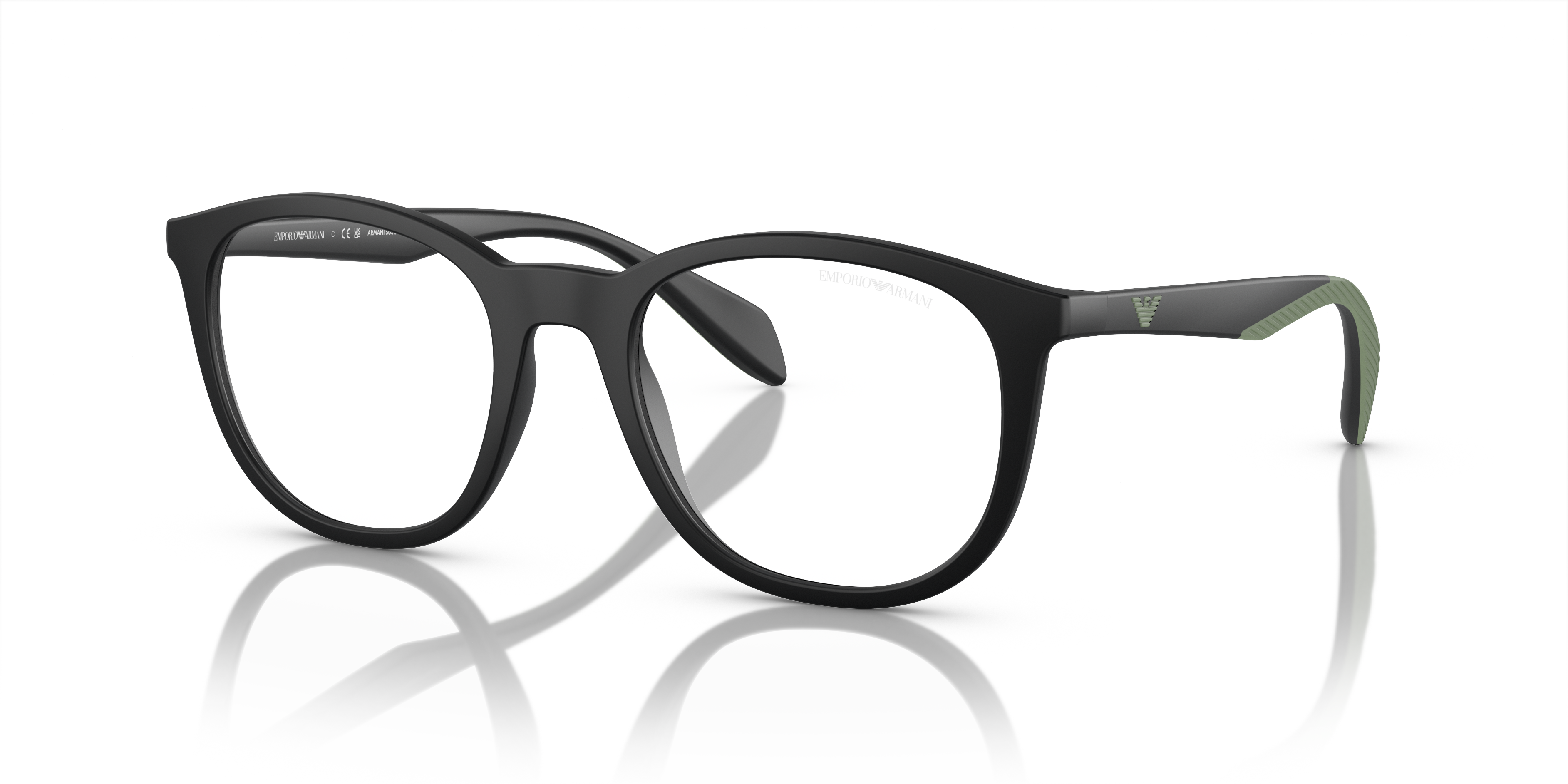 Occhiali da vista con clip-on Emporio Armani EA4211 50011W Nero opaco