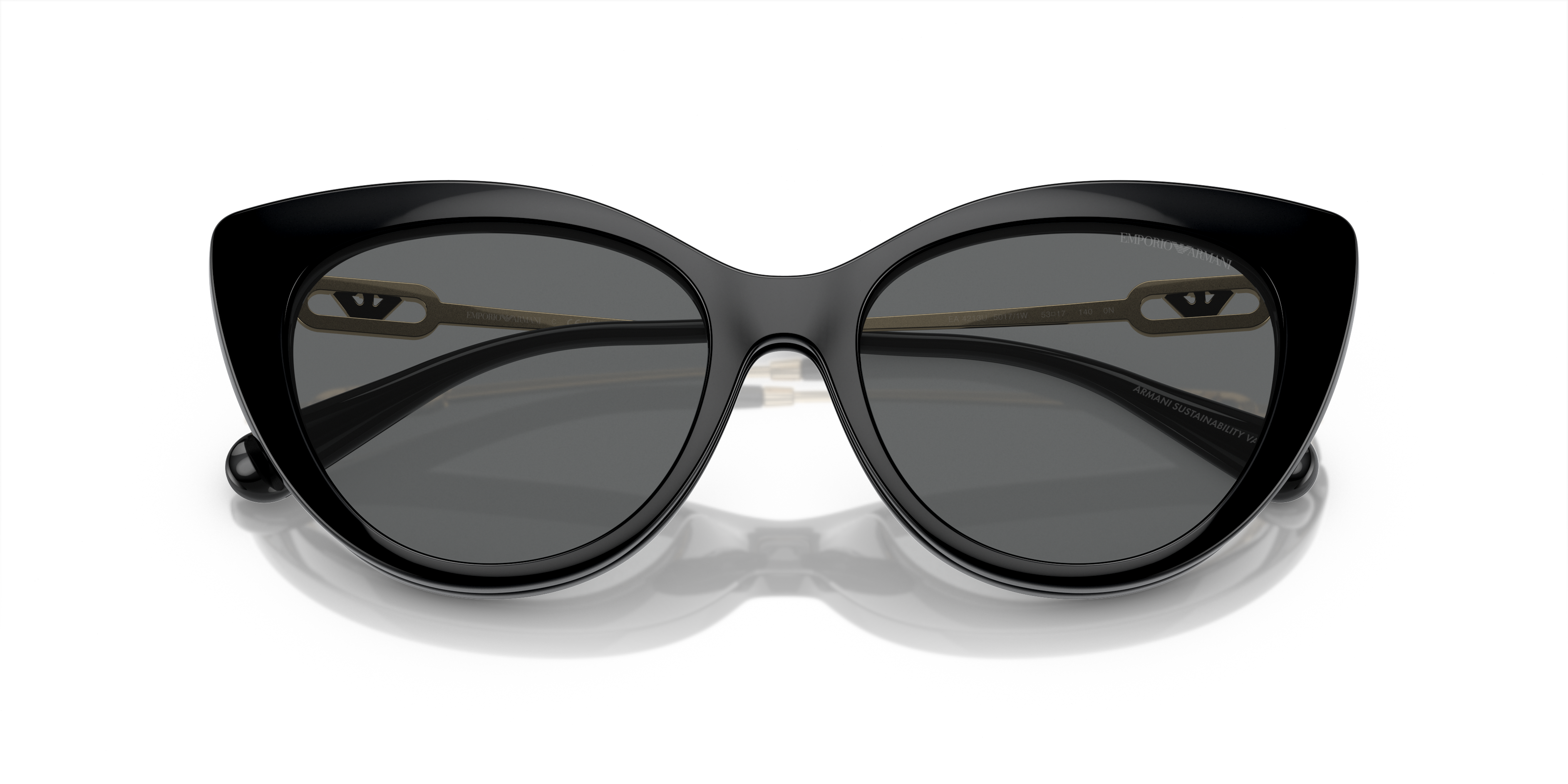 Occhiali da vista con clip-on Emporio Armani EA4213U 50171W Nero lucido