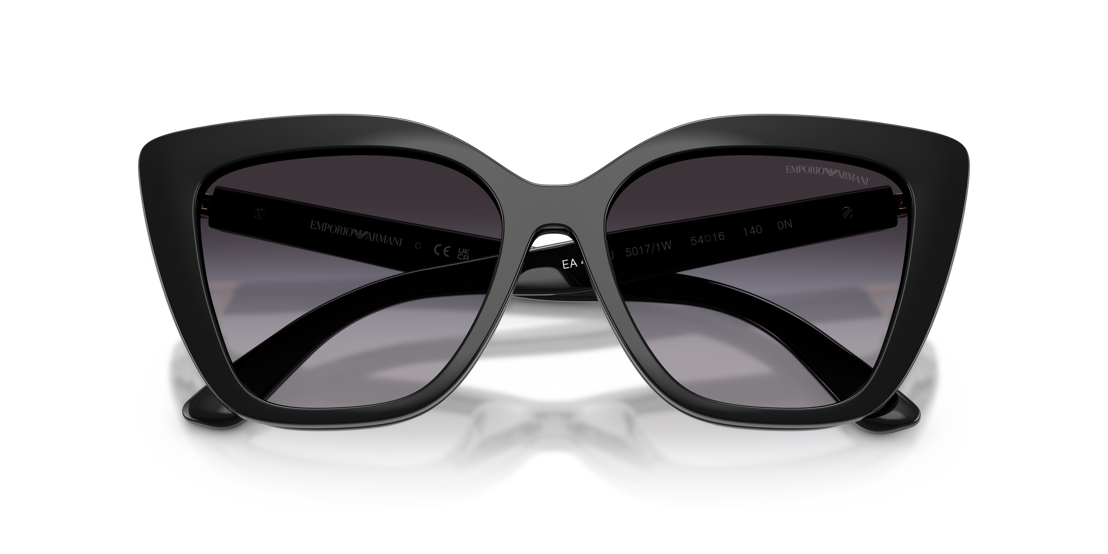Occhiali da vista con clip-on Emporio Armani EA4254U 50171W Nero lucido