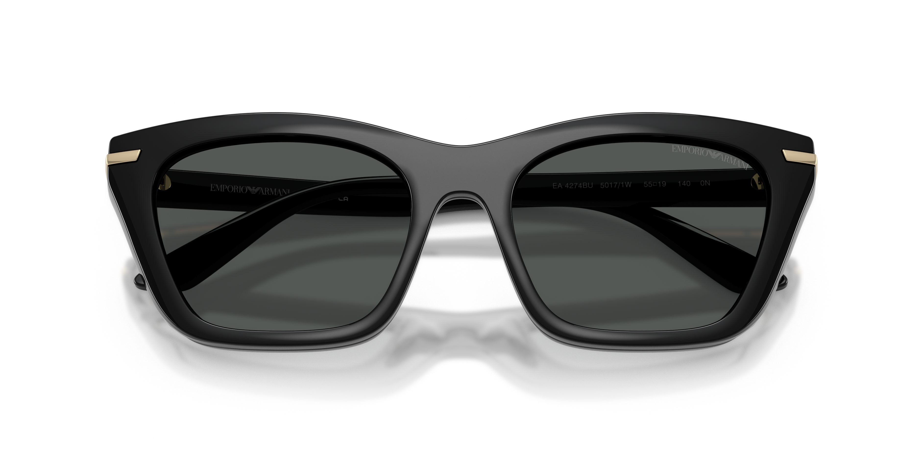 Occhiali da vista con clip-on Emporio Armani EA4274BU 50171W Nero lucido
