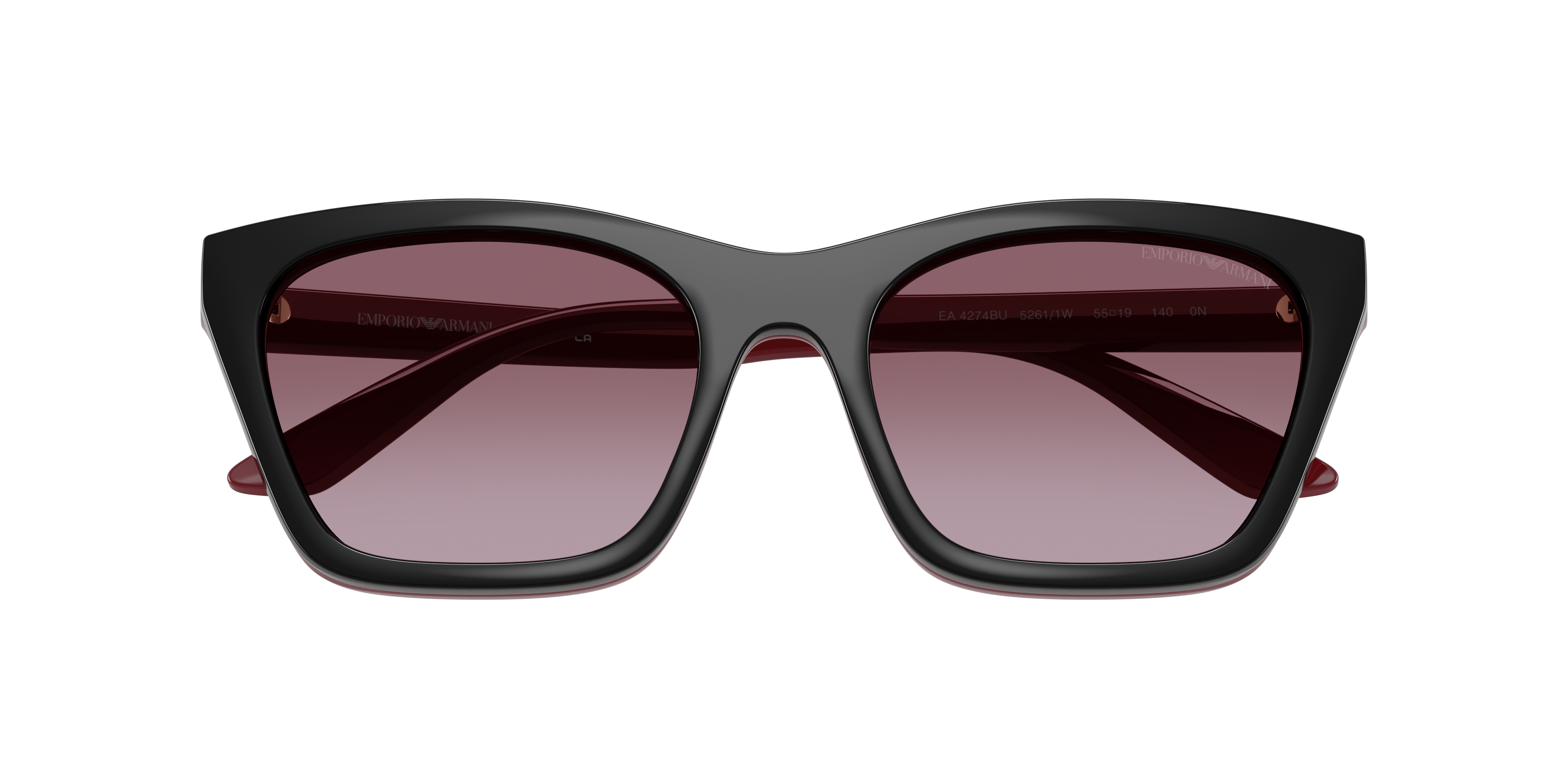 Occhiali da vista con clip-on Emporio Armani EA4274BU 52611W Bordeaux lucido