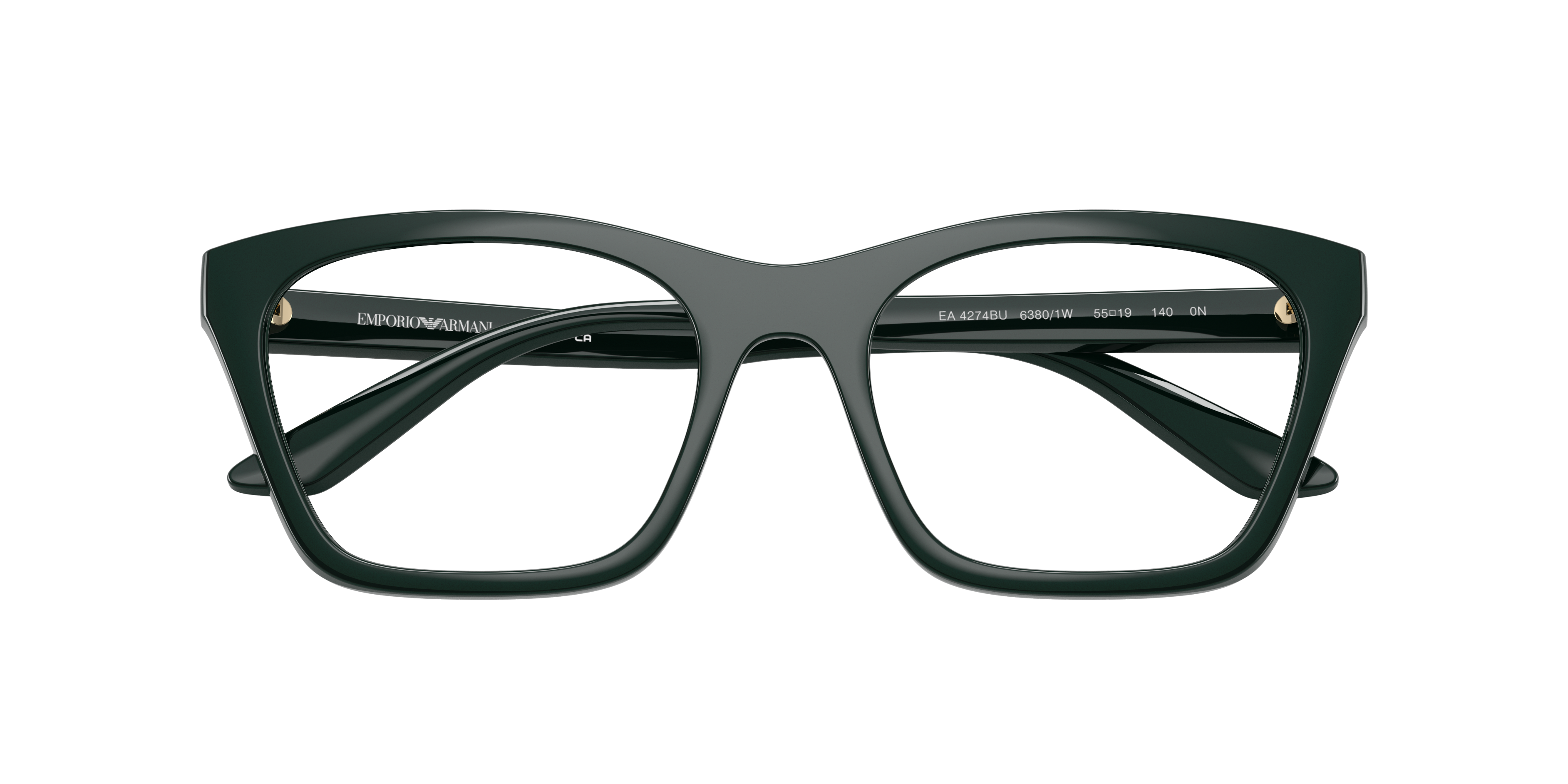 Occhiali da vista con clip-on Emporio Armani EA4274BU 63801W Verde scuro lucido