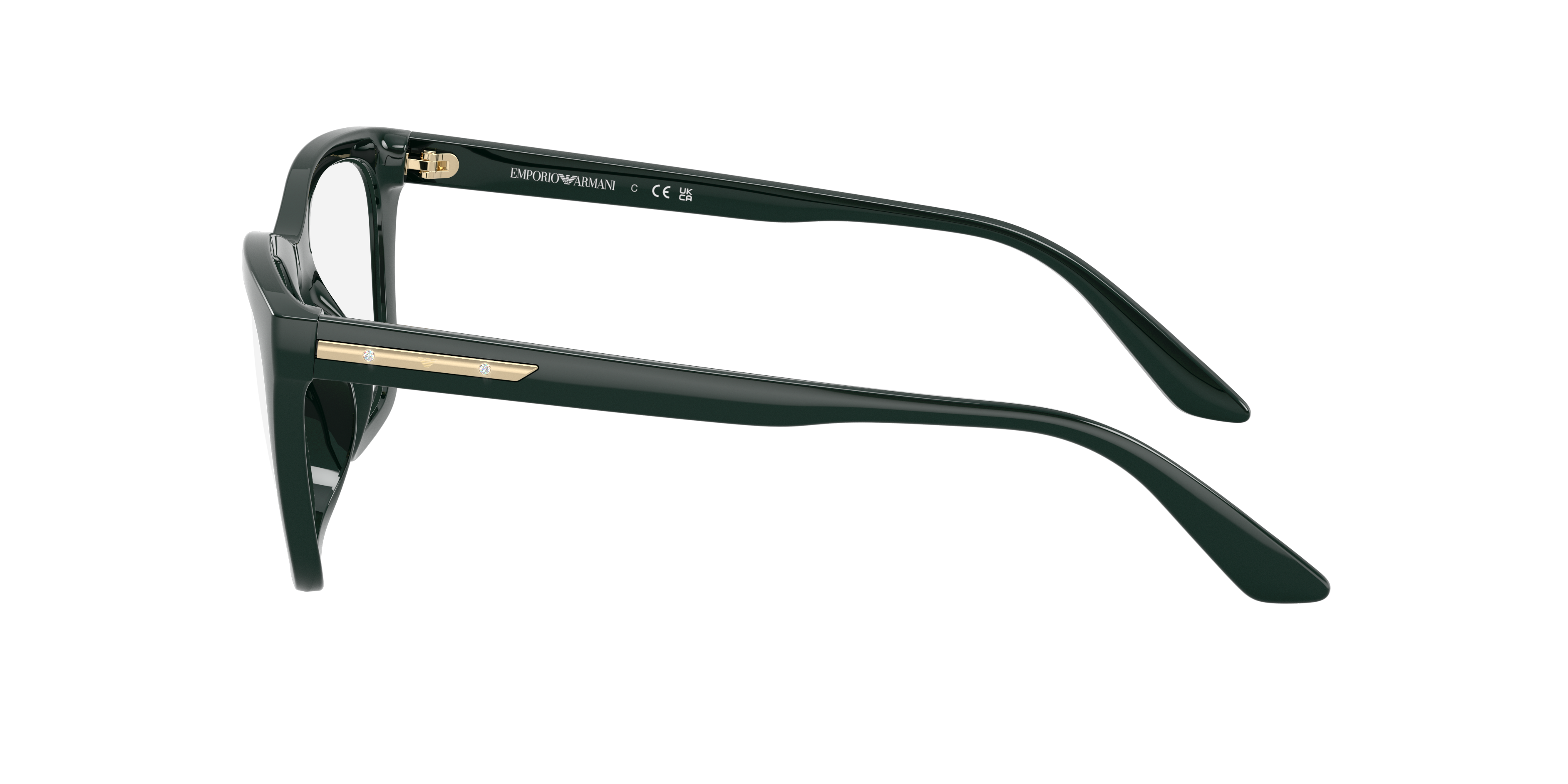 Occhiali da vista con clip-on Emporio Armani EA4274BU 63801W Verde scuro lucido