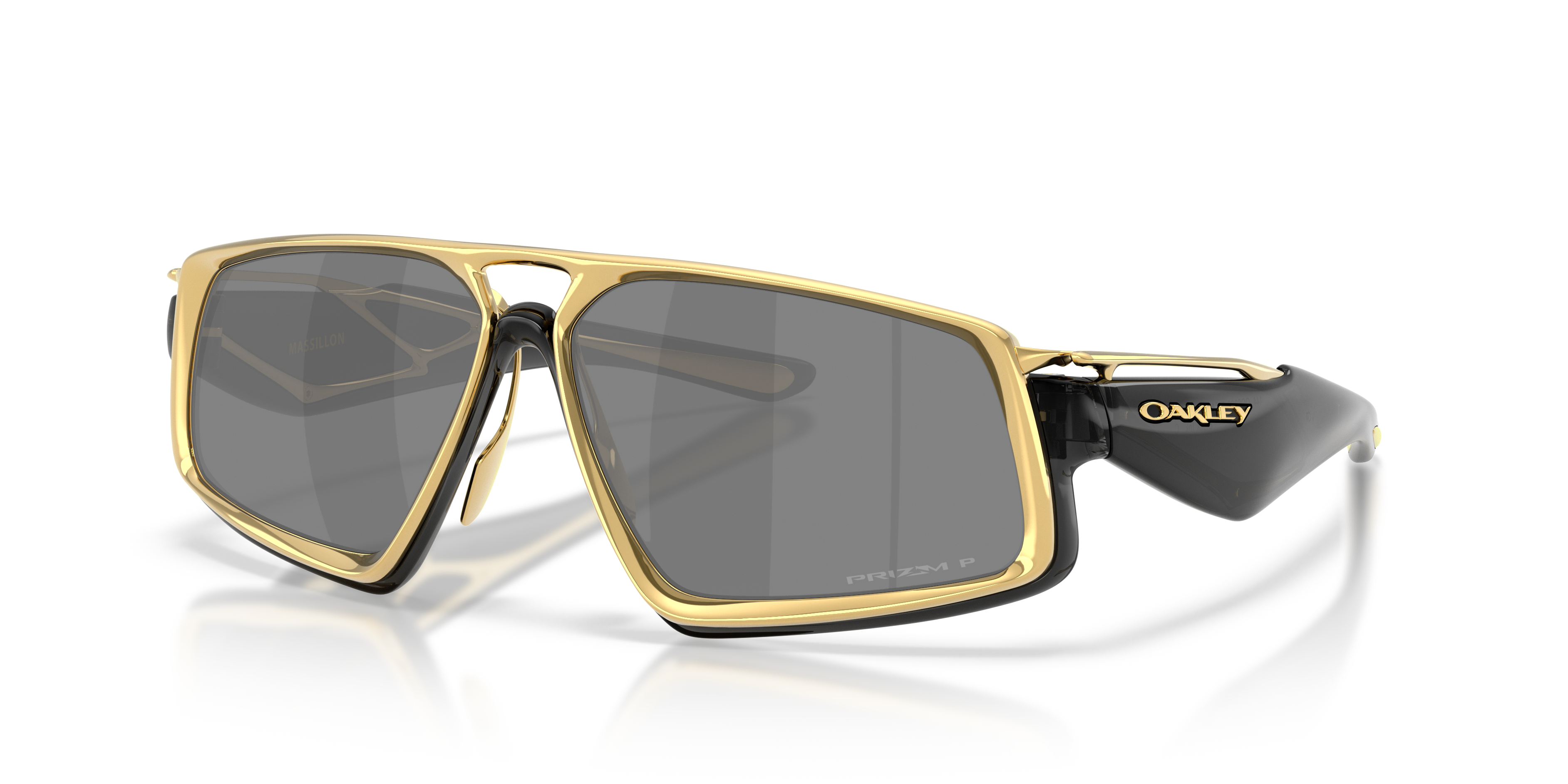 Occhiali da sole sportivi Oakley OO6029 Massillon 602901 Nero inchiostro Polarizzato