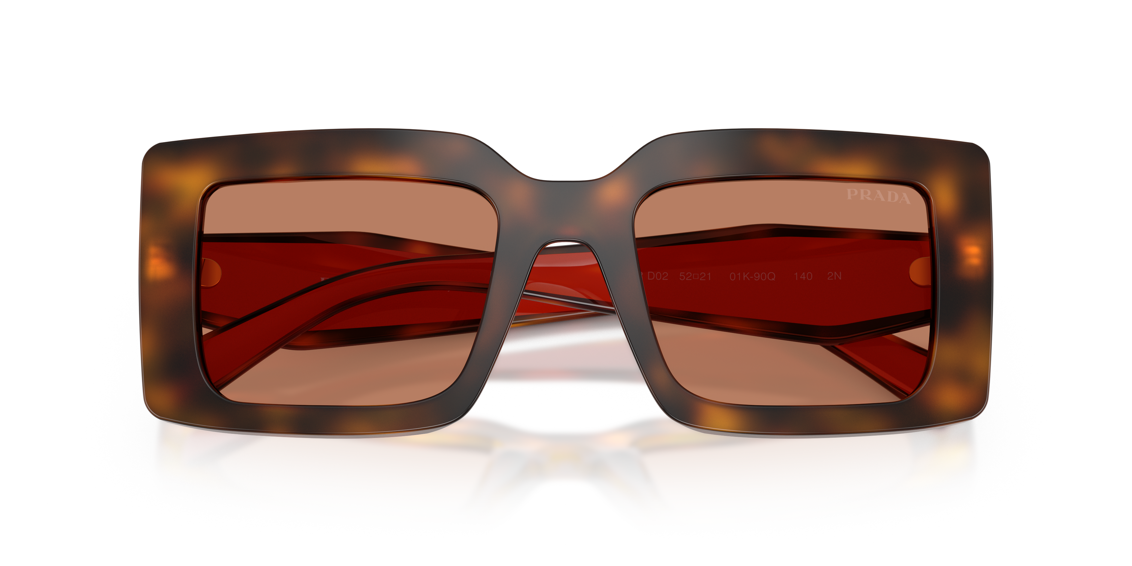 Prada PR D01S 01K90Q Juniper tortoise/brown women