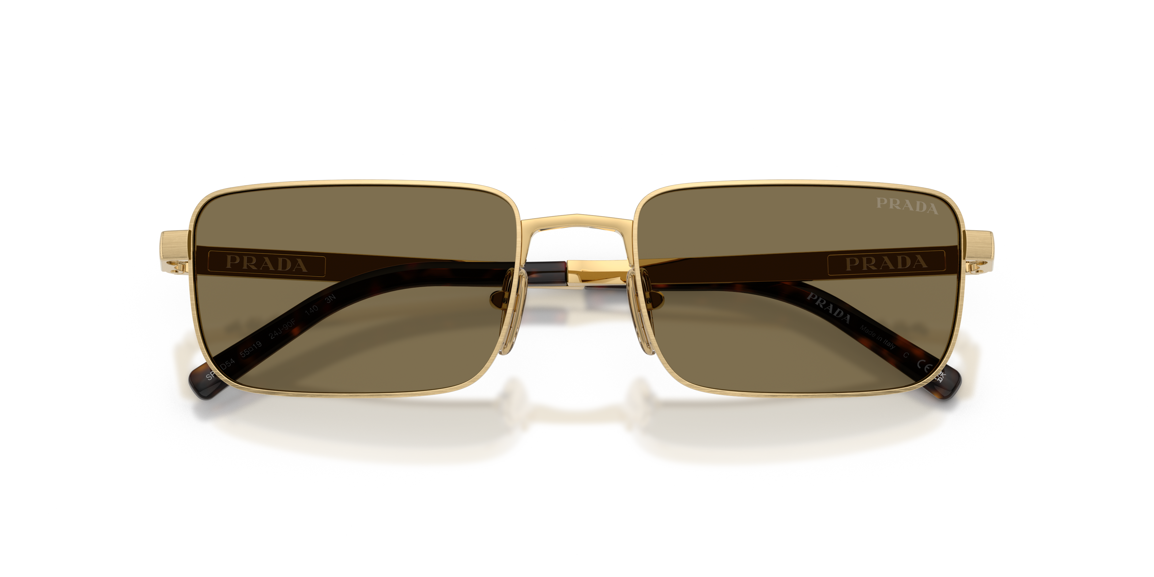 Occhiali da sole da uomo Prada PR D54S 24J90F Oro satinato