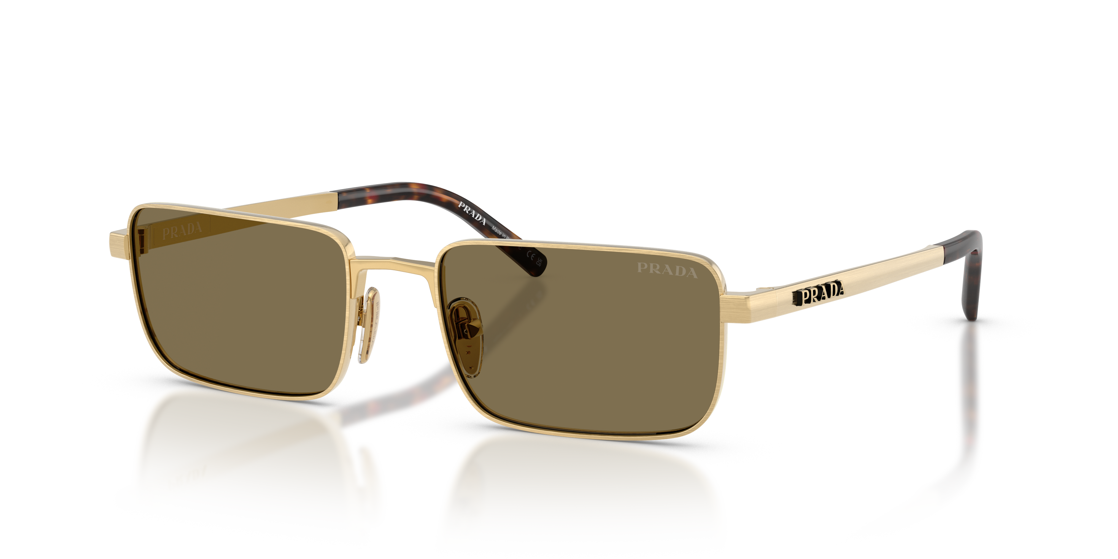 Occhiali da sole da uomo Prada PR D54S 24J90F Oro satinato