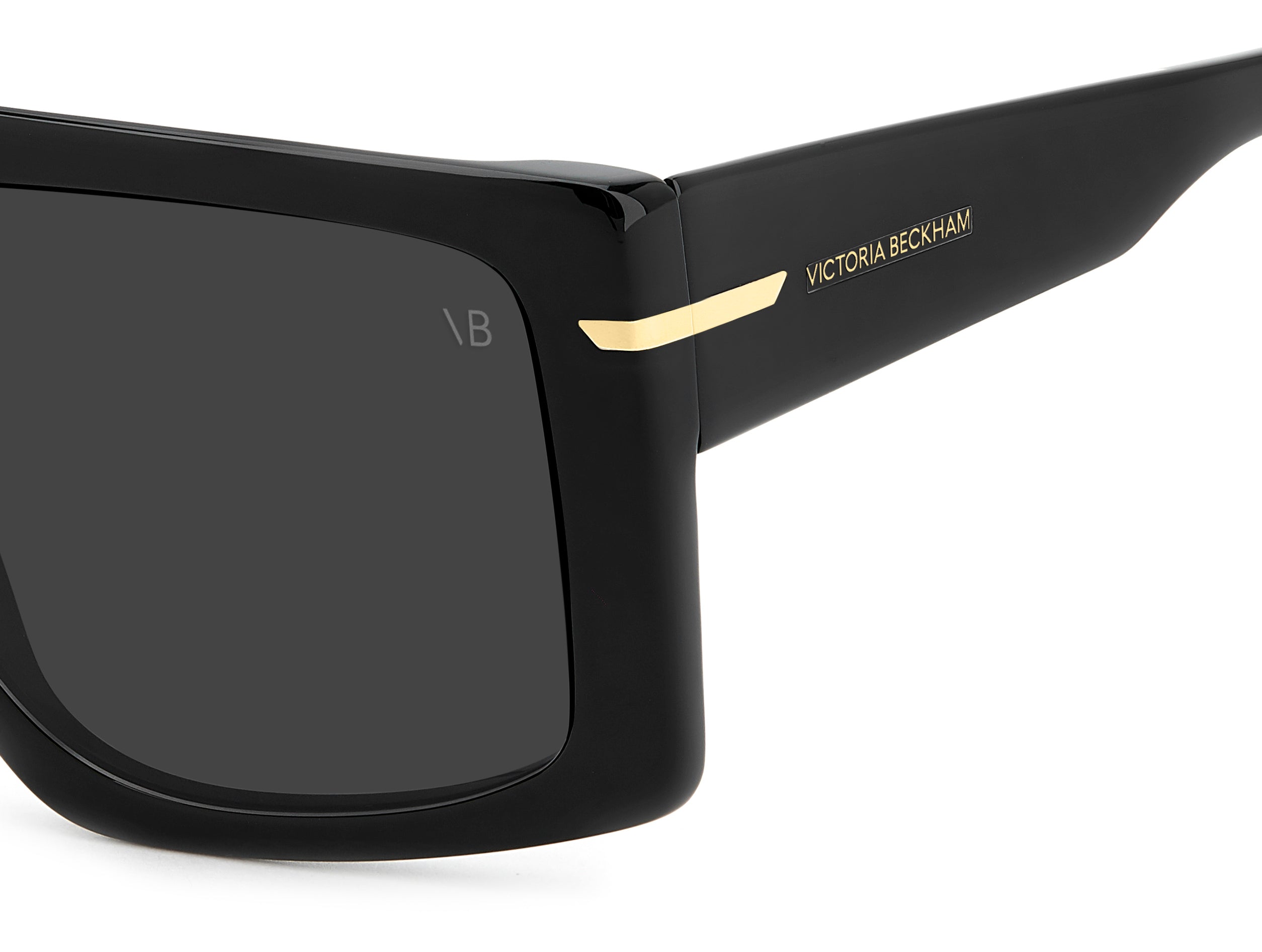 Victoria Beckham Black Sunglasses with Gold Accents Beckham Style Victoria Beckham Eyewear 2020 David Beckham  main image 2