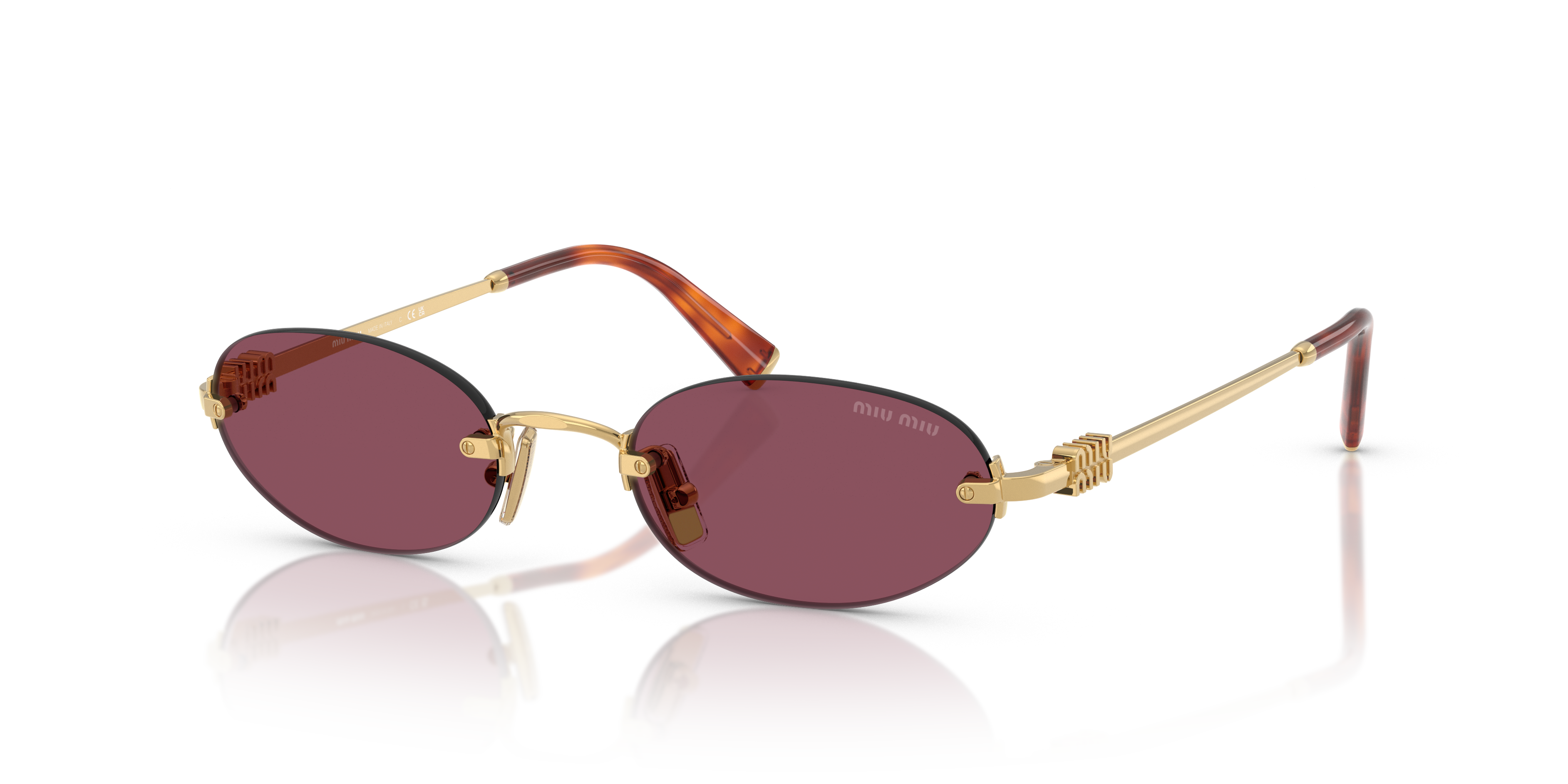 Occhiali da sole Miu Miu MU A54S 5AK20Y Oro