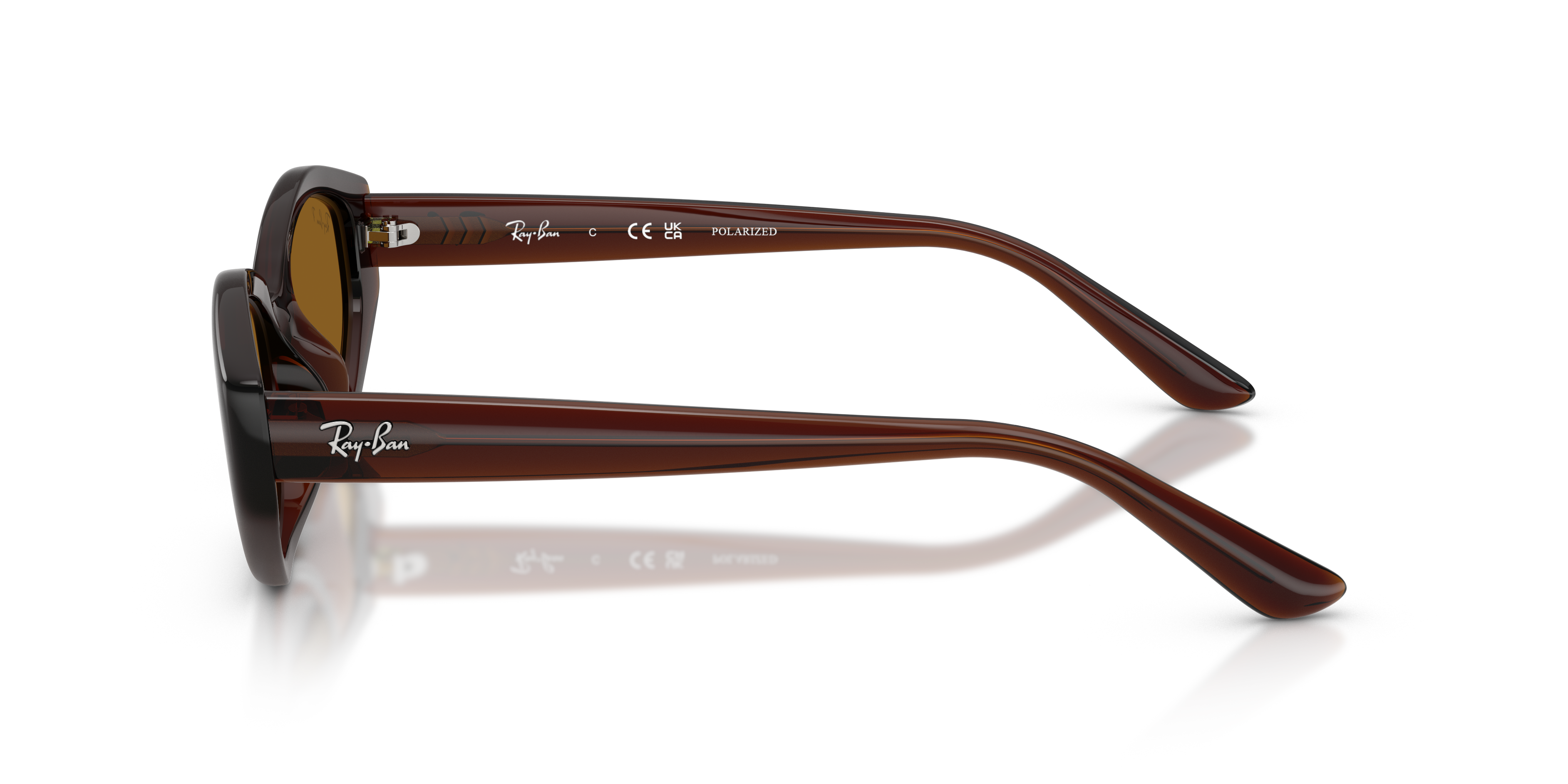 Occhiali da sole Ray-Ban RB4473D 714/83 Marrone scuro Polarizzato