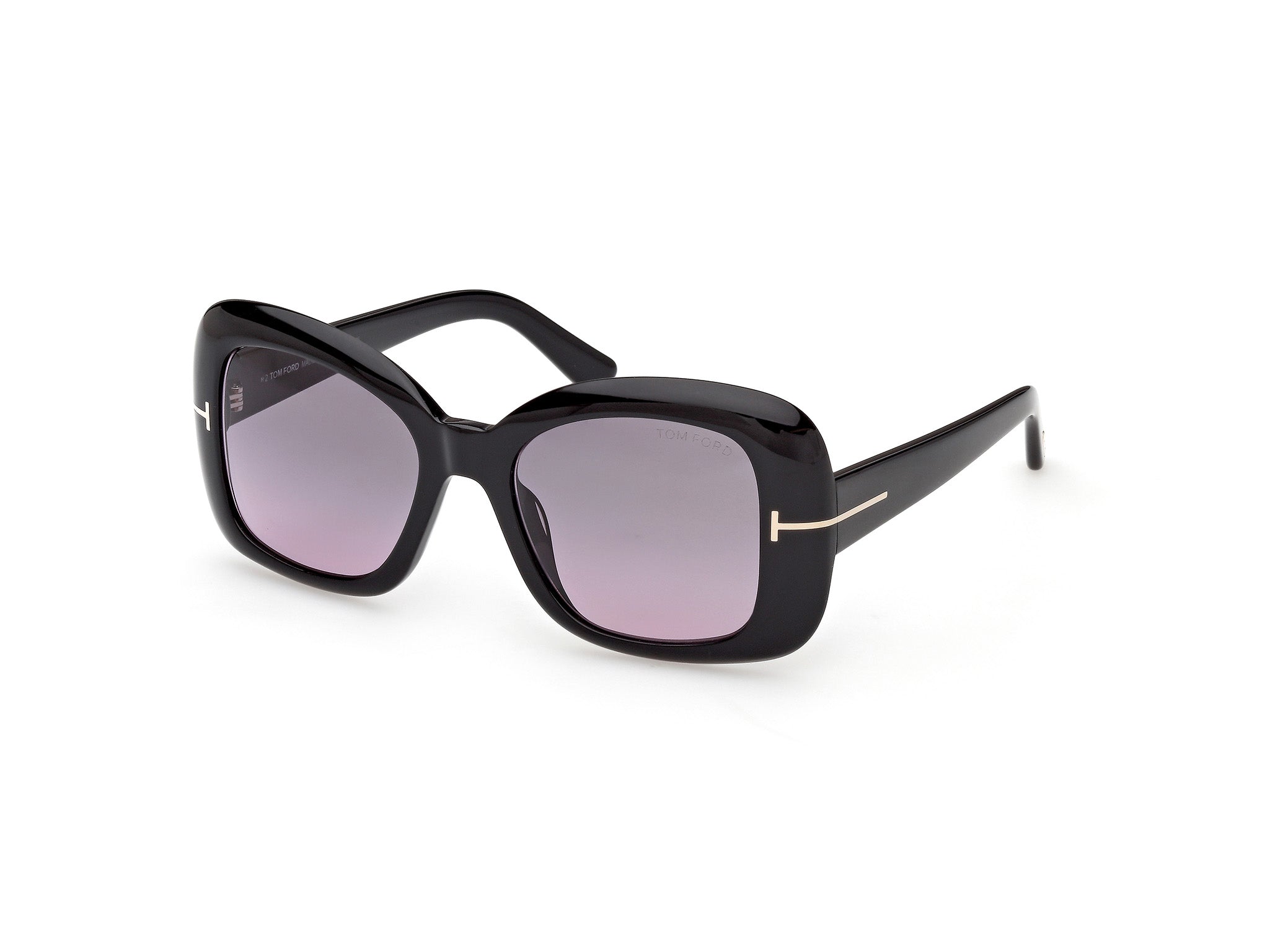 Occhiali da sole da donna Tom Ford FT1348 SANDRA 02 01B Nero Lucido