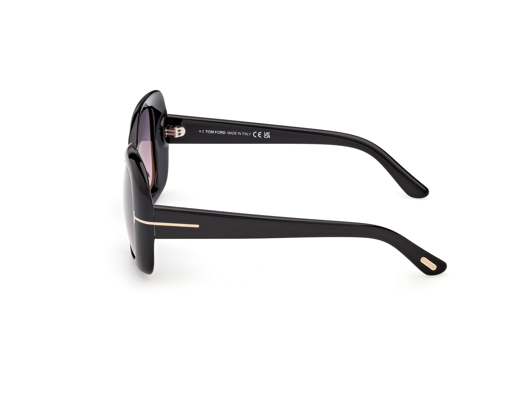 Occhiali da sole da donna Tom Ford FT1348 SANDRA 02 01B Nero Lucido