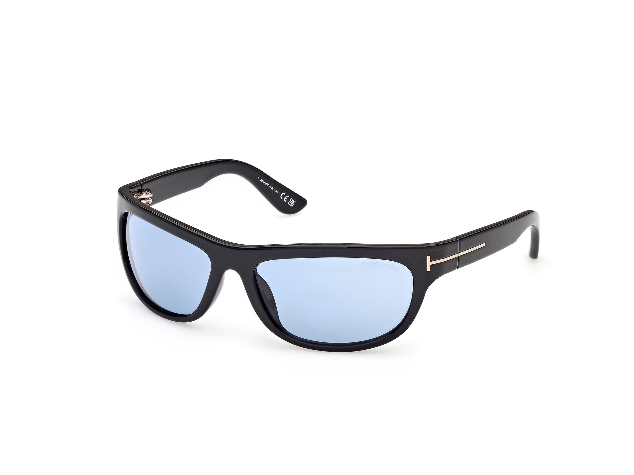 Occhiali da sole da uomo Tom Ford FT1363 ANDERS 02 01V Nero Lucido
