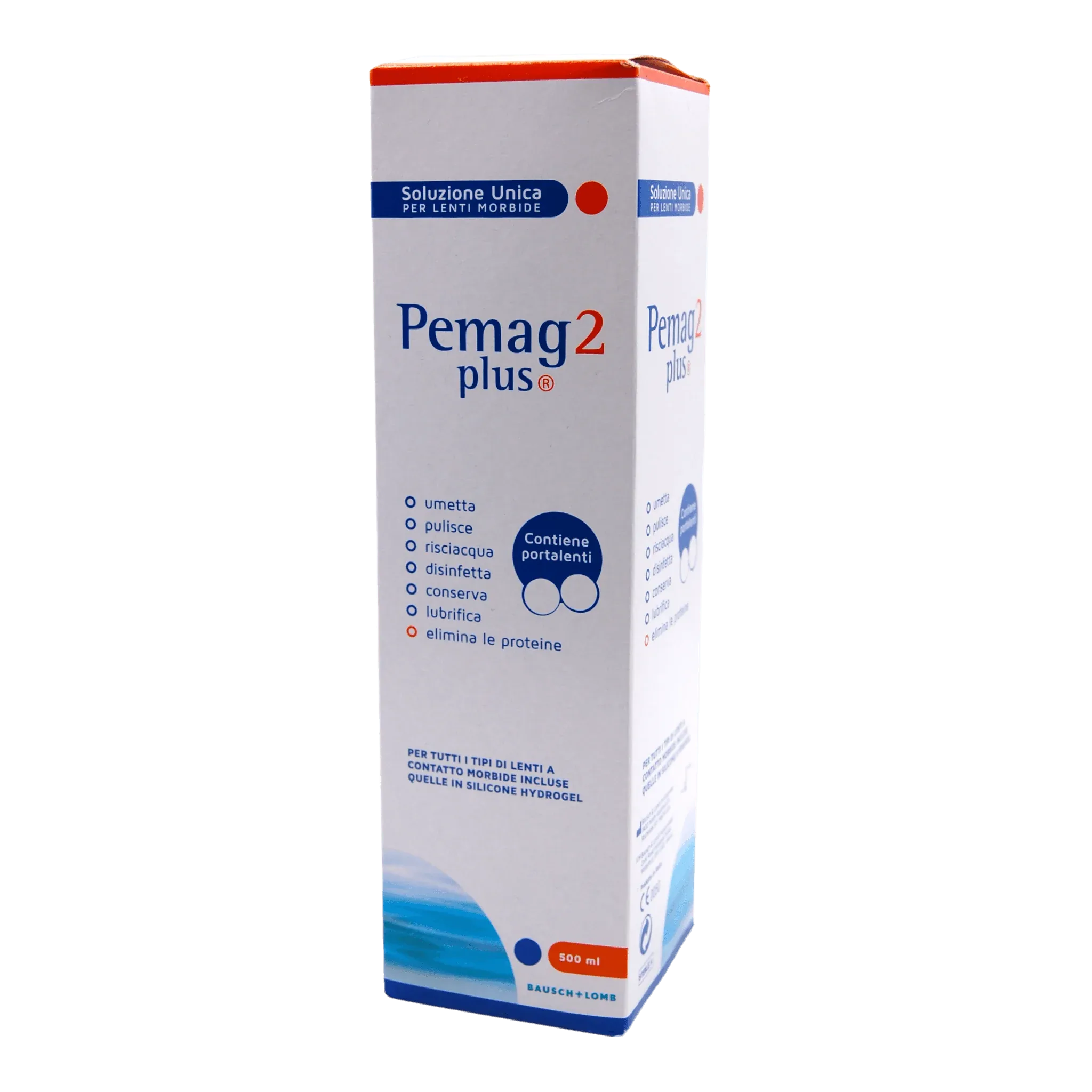 Baush + Lomb - Permag2 Plus Soluzione unica per lenti morbide 500 ml - Pistilleria