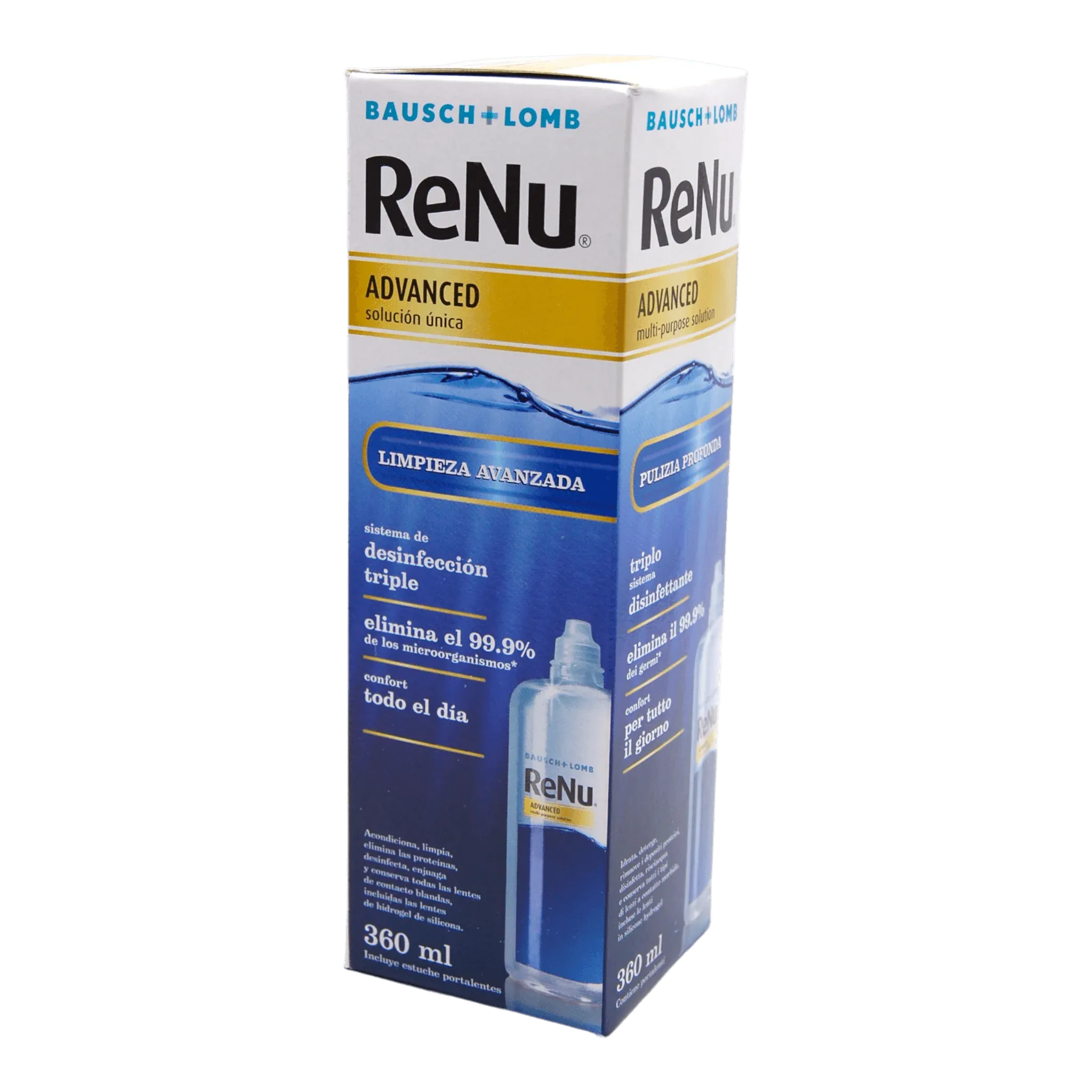 Baush + Lomb - ReNu Advanced Soluzione Unica per lenti a contatto 360 ml - Pistilleria