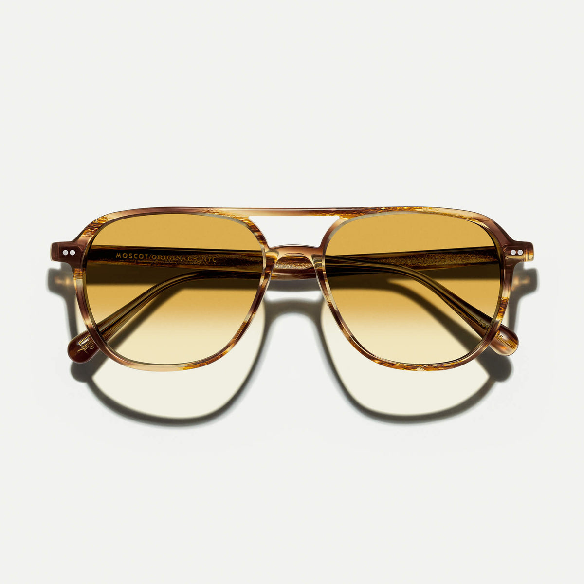 Occhiali da sole Moscot Bjorn Bamboo Chestnut fade