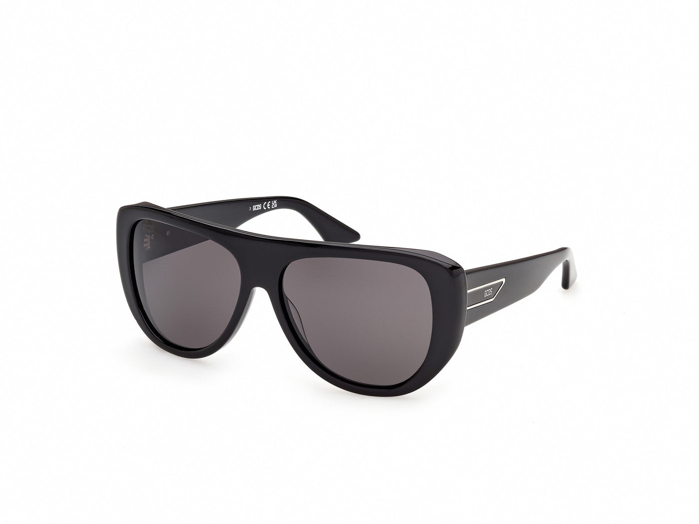Occhiali da sole unisex GCDS GD0074 01A Nero Lucido