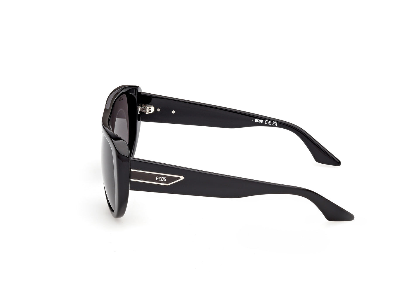 Occhiali da sole unisex GCDS GD0074 01A Nero Lucido