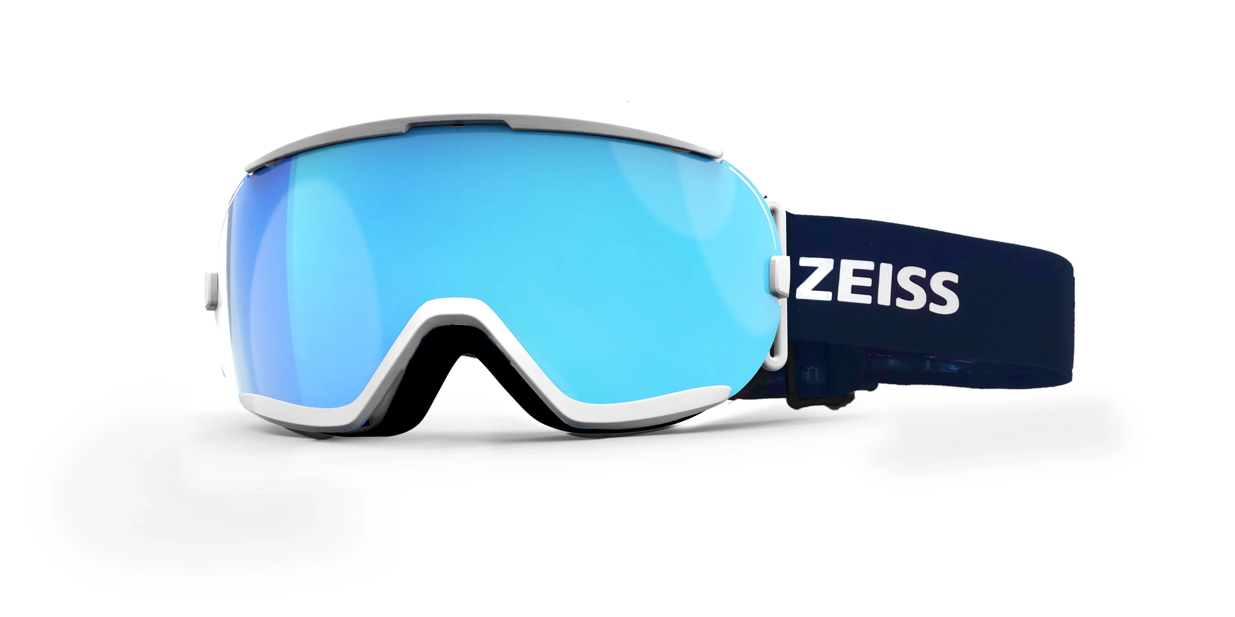 Maschera da sci Zeiss Junior White M7040 super BLUE/S3 - Pistilleria