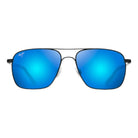 Maui Jim - B328-02 Blue Haleiwa Black Gloss SUNGLASSES - Pistilleria