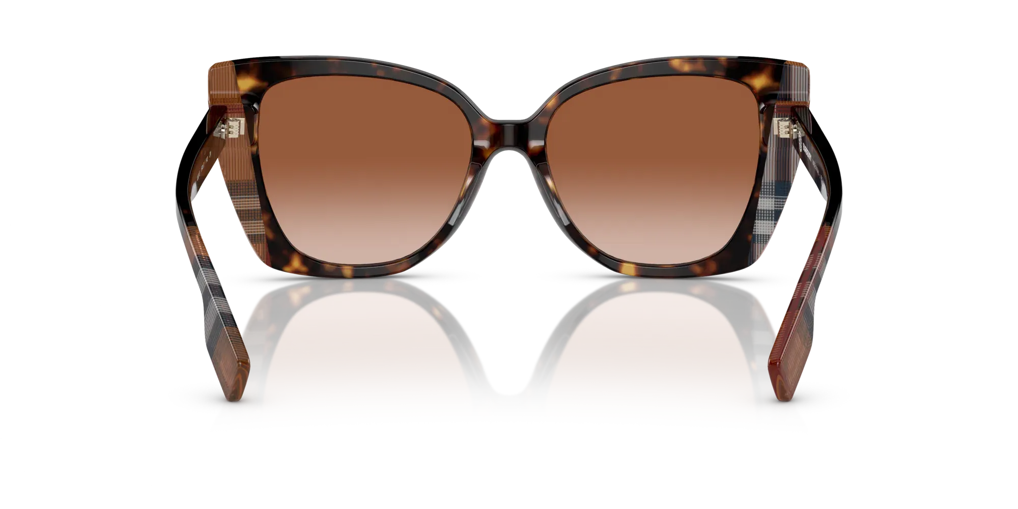 Occhiali da sole da donna Burberry BE4393 Meryl 405313 Havana scuro/motivo a quadri marrone - Pistilleria