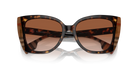 Occhiali da sole da donna Burberry BE4393 Meryl 405313 Havana scuro/motivo a quadri marrone - Pistilleria