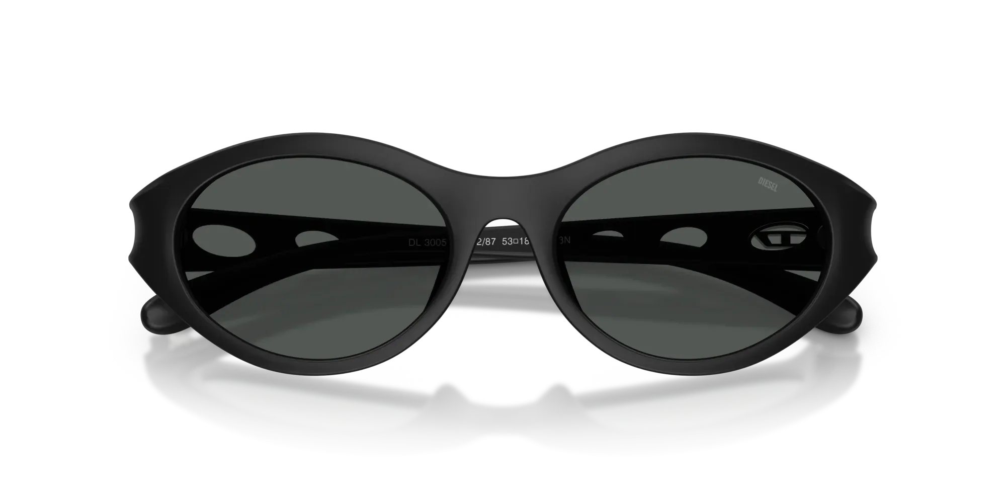 Occhiali da sole da donna Diesel DL3005U 200287 Nero opaco - Pistilleria