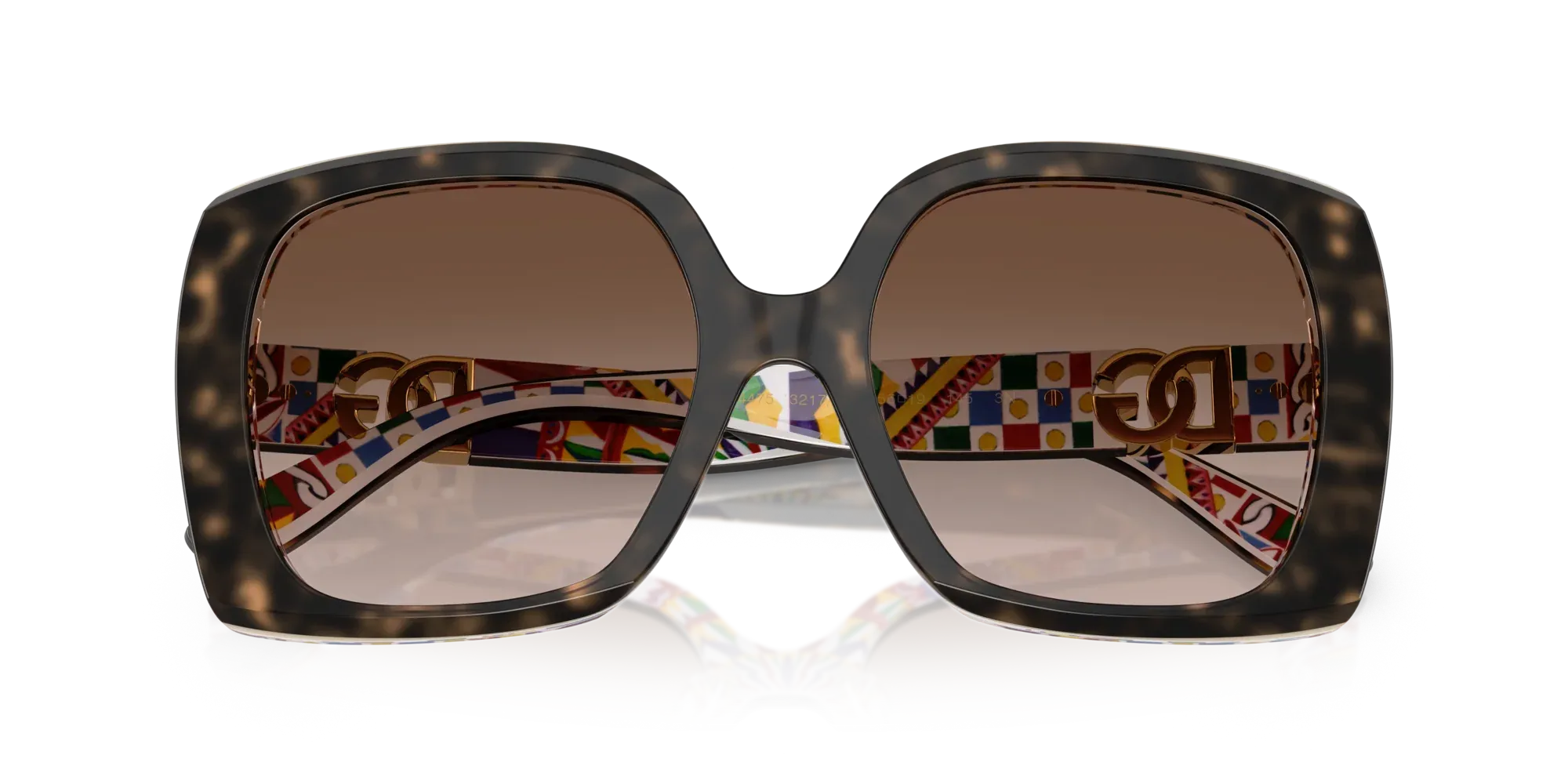 Occhiali da sole da donna Dolce & Gabbana DG4475 321713 Havana su stampa carretto - Pistilleria