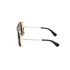 Occhiali da sole da donna MaxMara MM0119 JEAN 01A Nero Lucido / Oro Pallido Lucido - Pistilleria