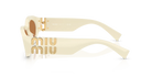 Occhiali da sole da donna Miu Miu MU 11WS 21D90Q Bianco latte - Pistilleria